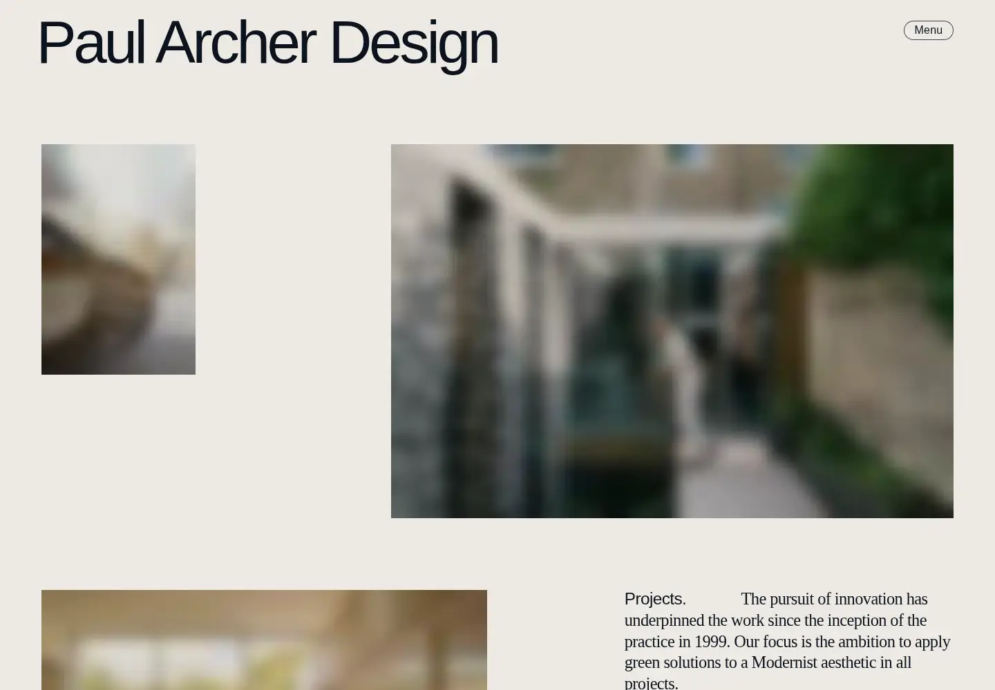 Screenshot of paularcherdesign.co.uk