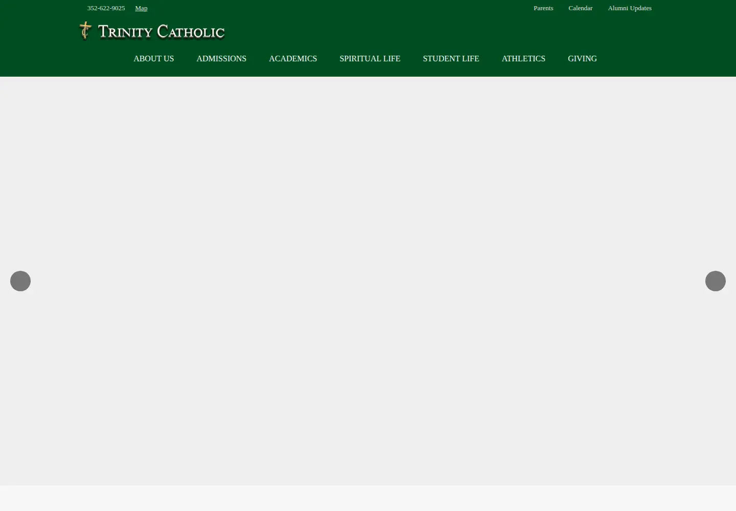 Screenshot of trinitycatholichs.org