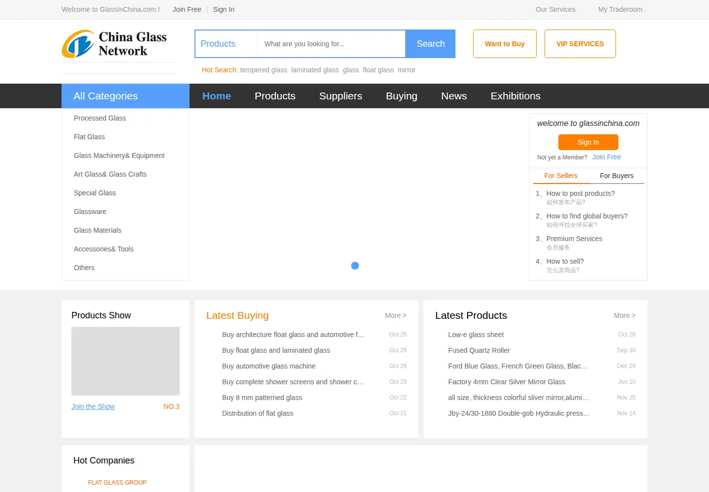Screenshot of glassinchina.com
