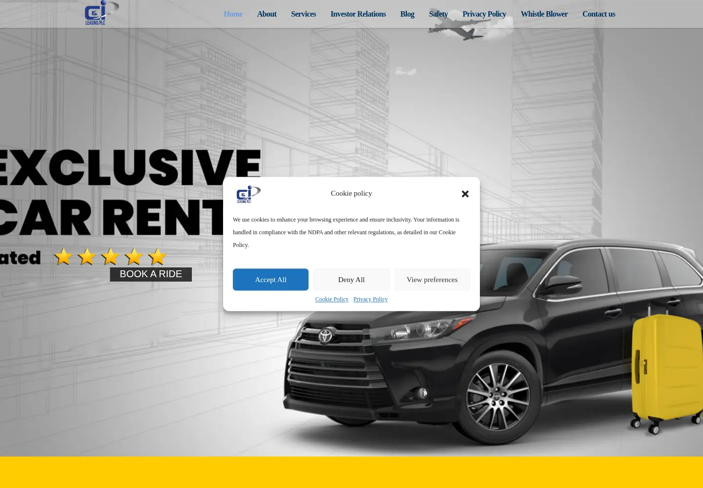 Captured homepage of c-ileasing.com in the current scan