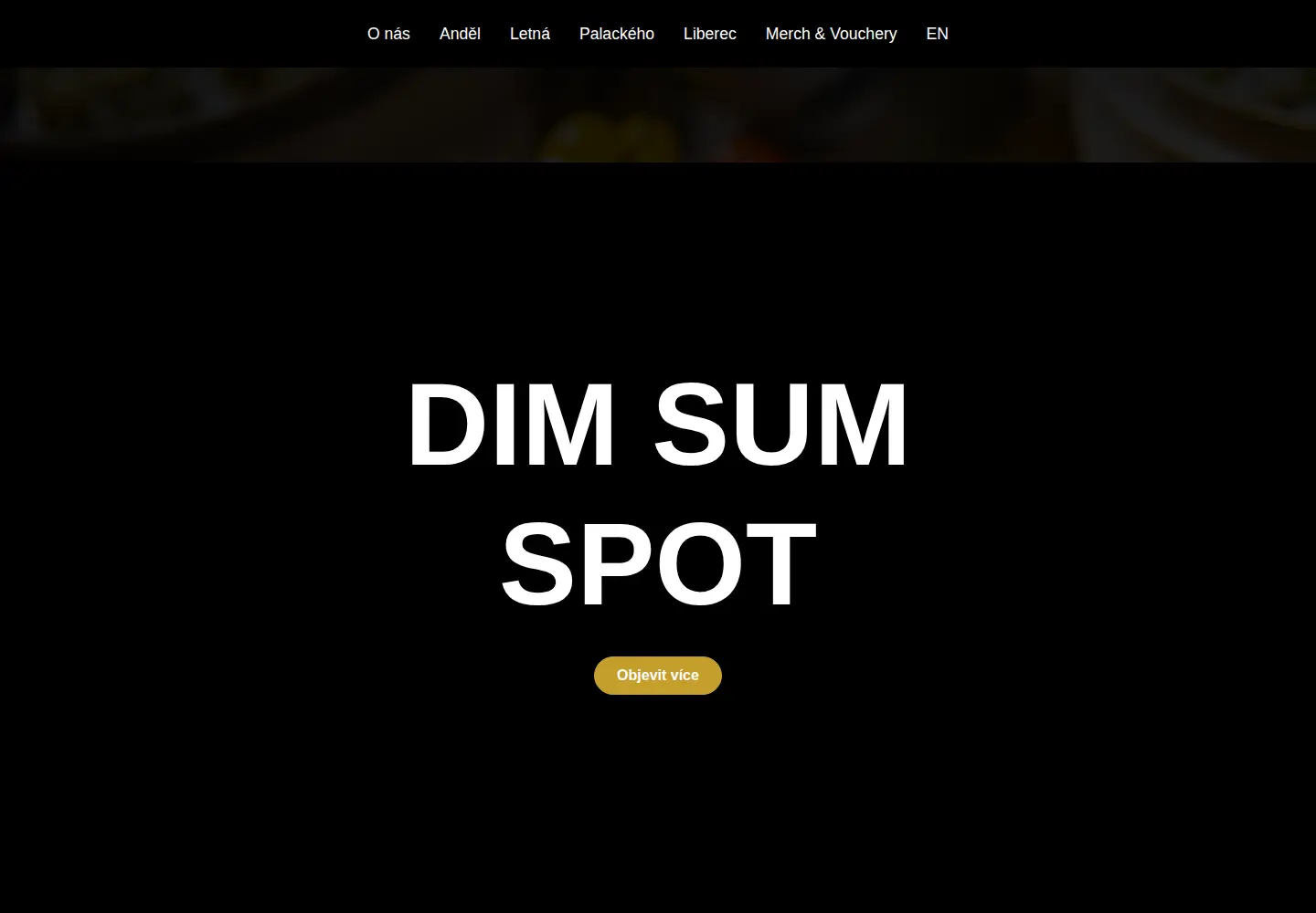 Captured homepage of dimsumspot.cz in the current scan