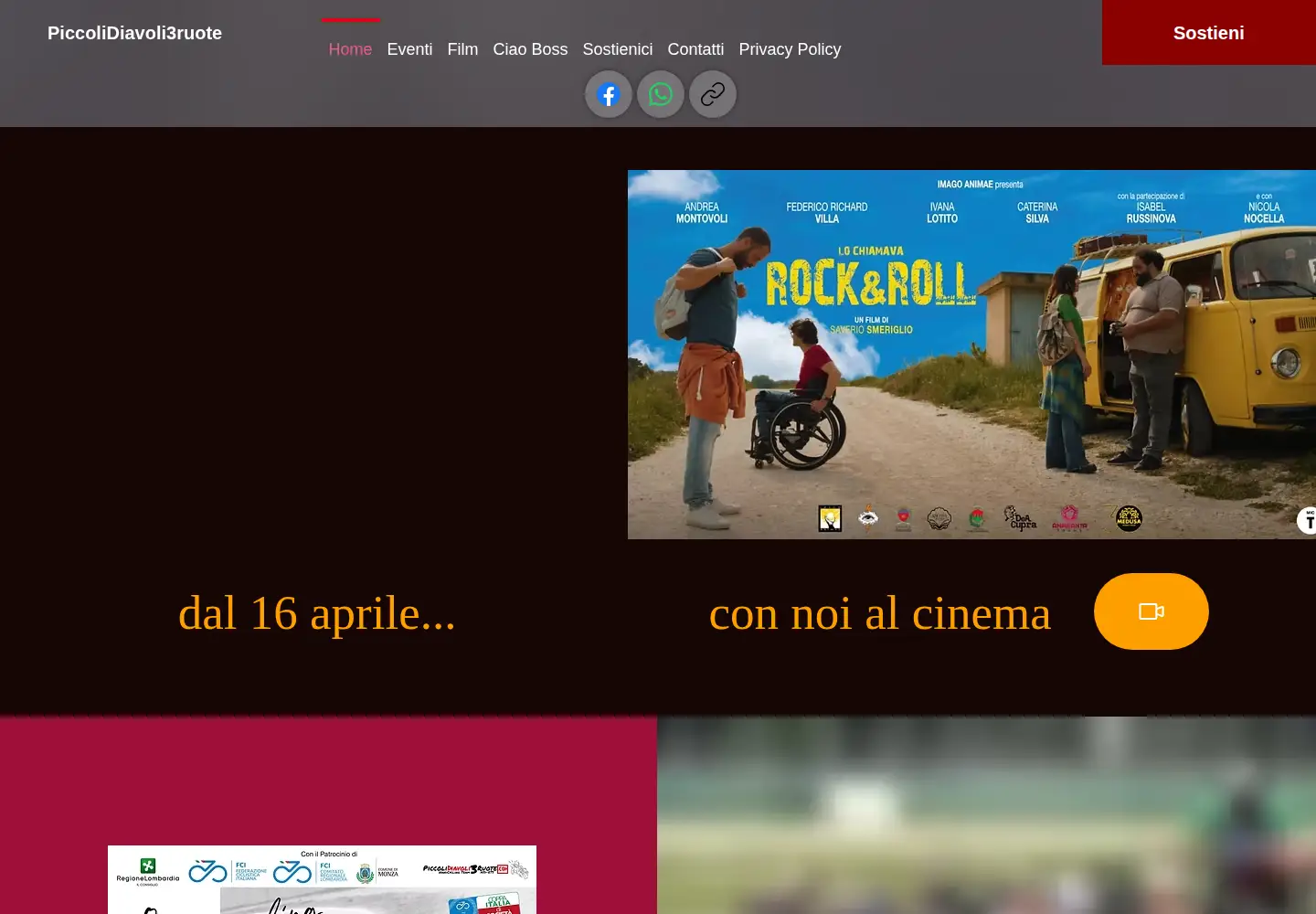 Captured homepage of piccolidiavoli3ruote.com in the current scan