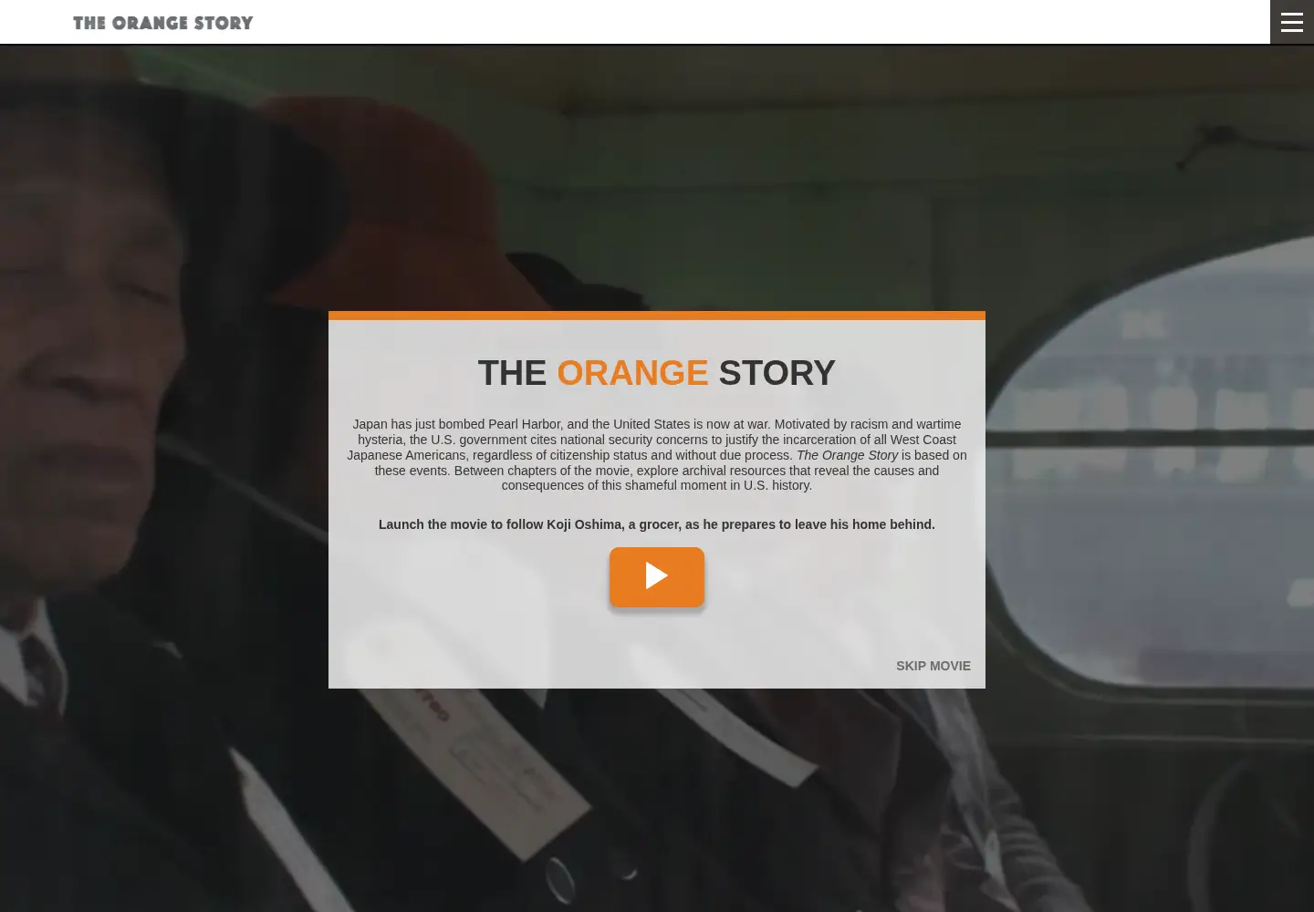 Screenshot of theorangestory.org