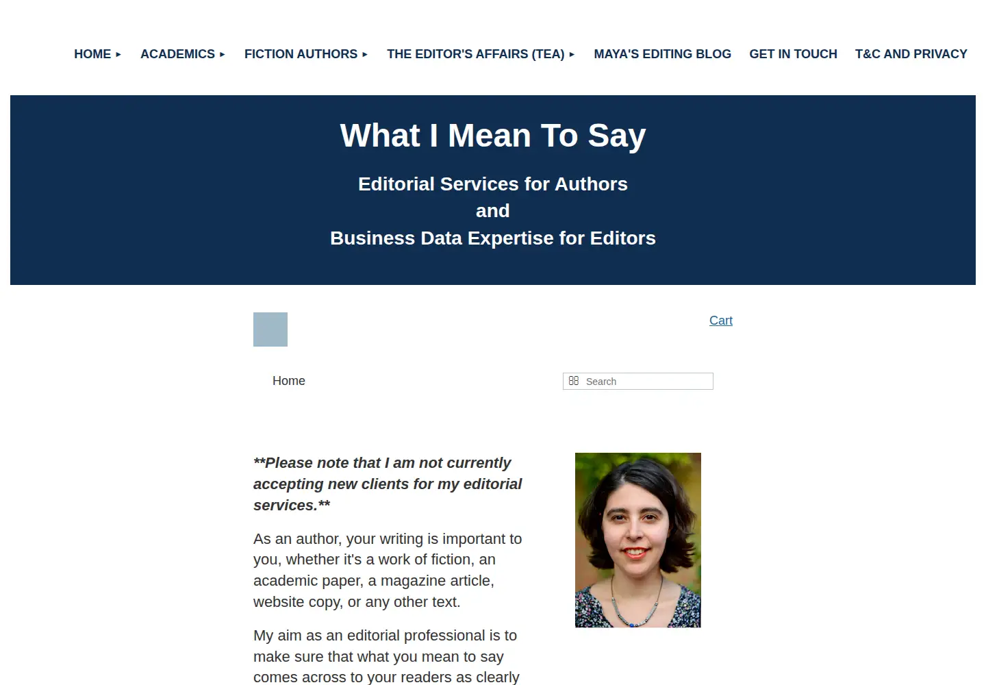 Screenshot of whatimeantosay.com