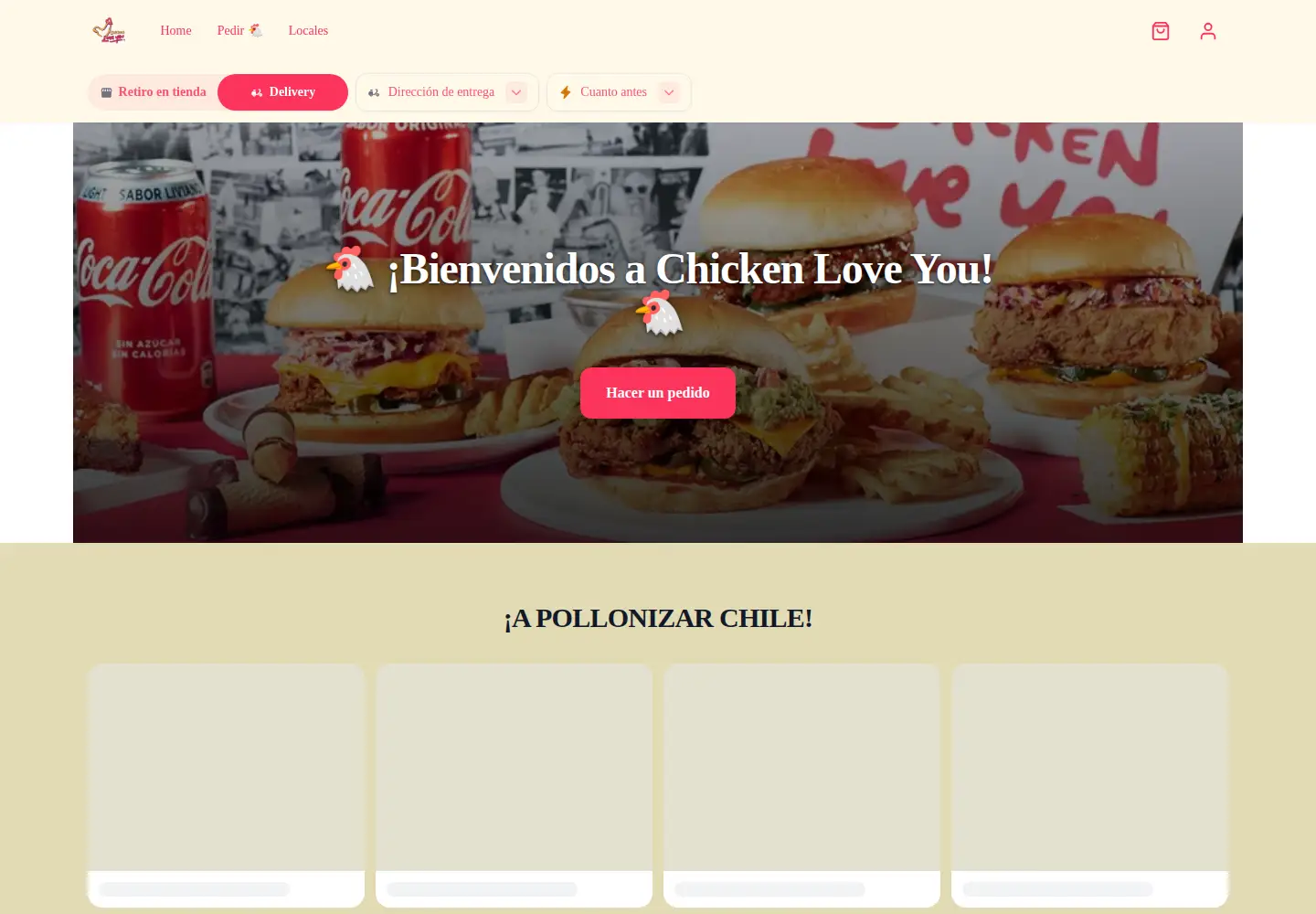 Screenshot of chickenloveyou.cl
