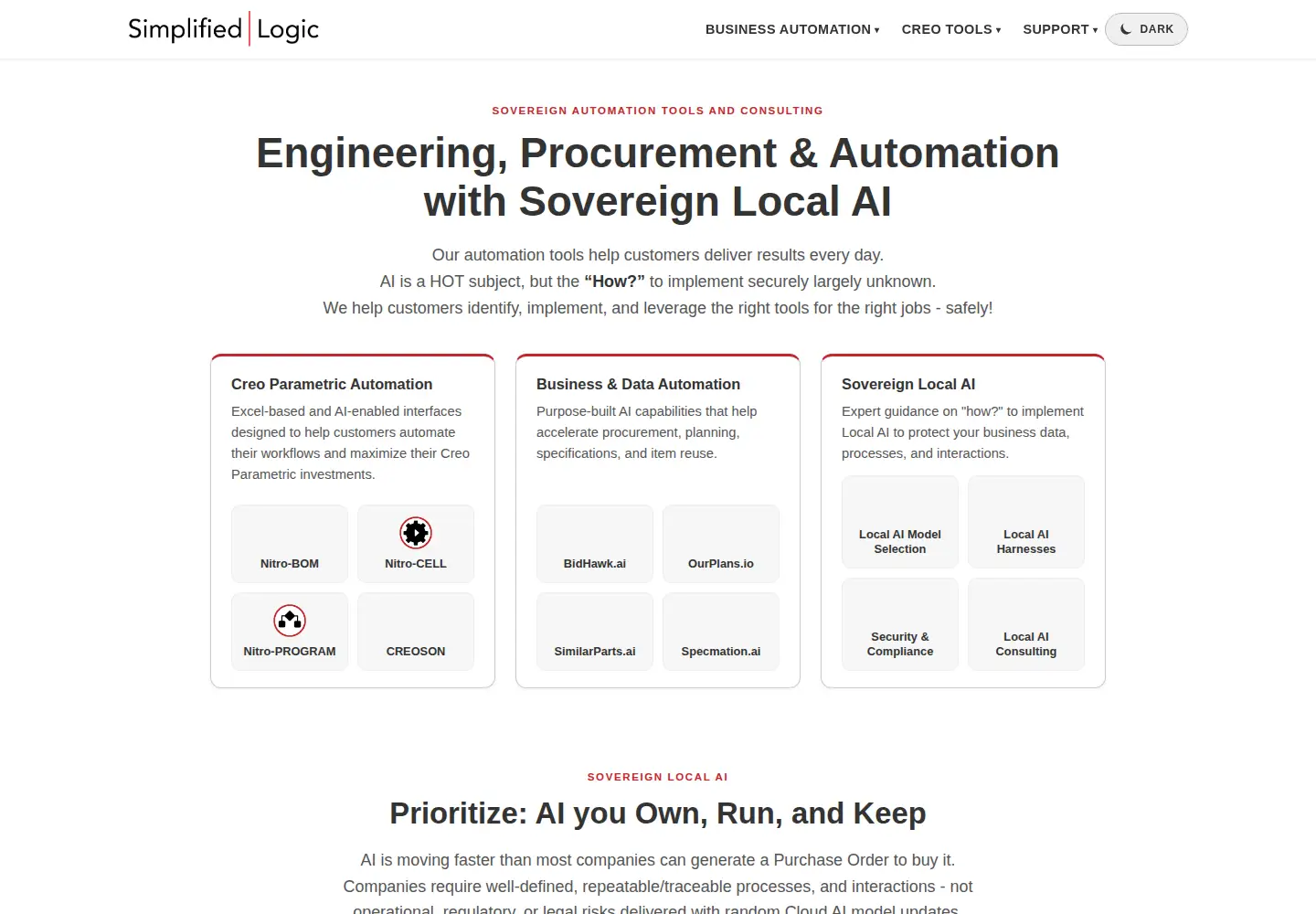 Screenshot of simplifiedlogic.com