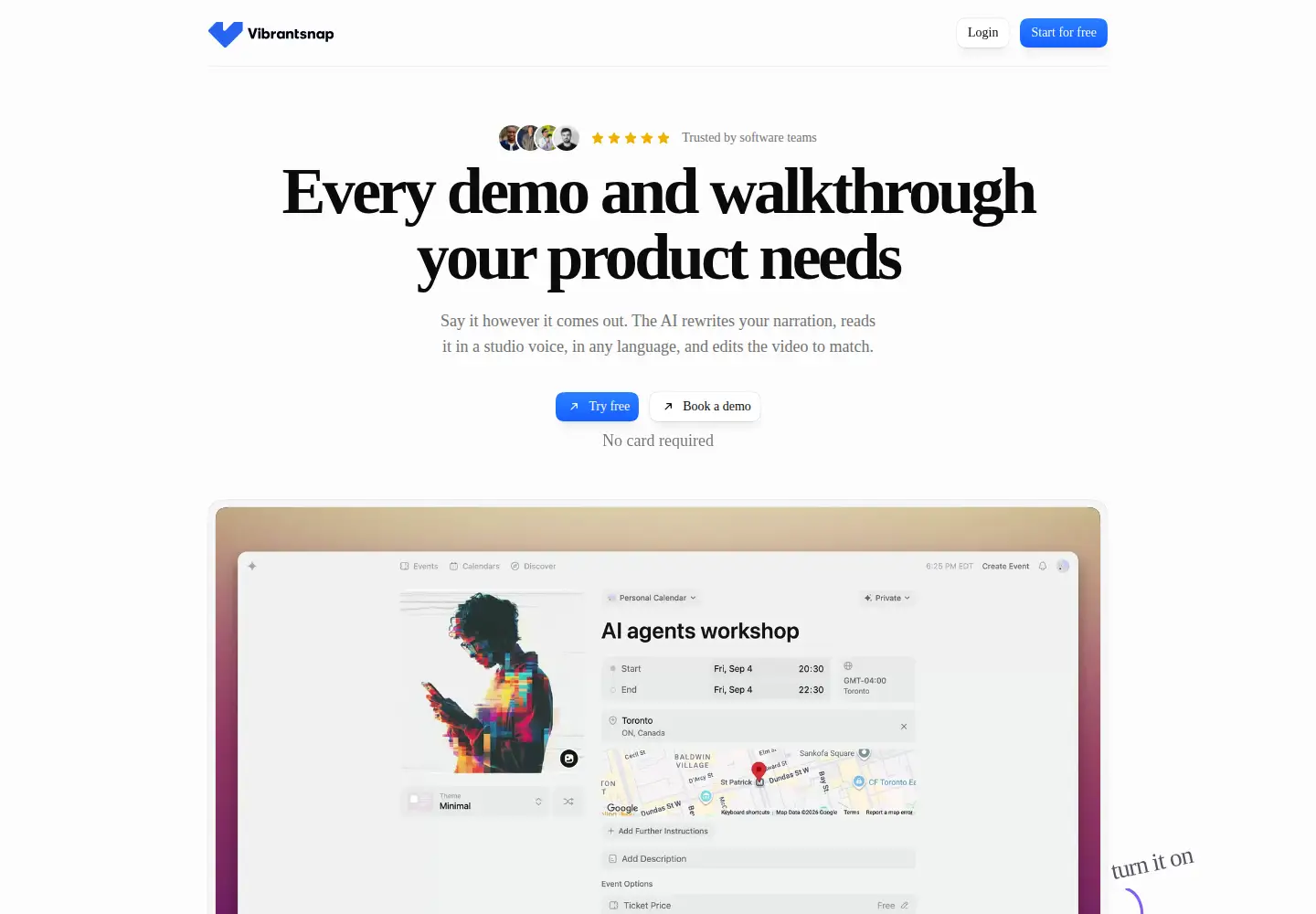 Screenshot of vibrantsnap.com