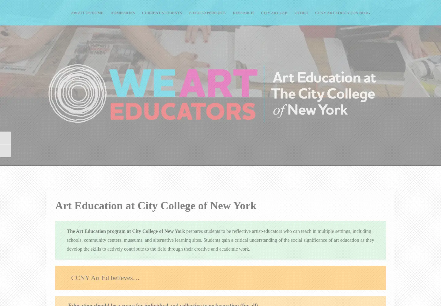Screenshot of artedcitycollege.org