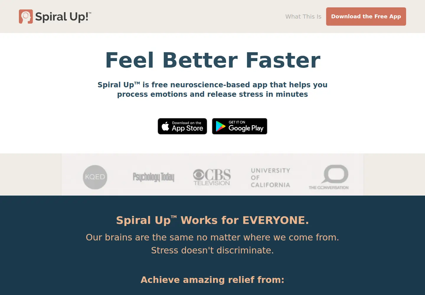 Screenshot of spiralup.org