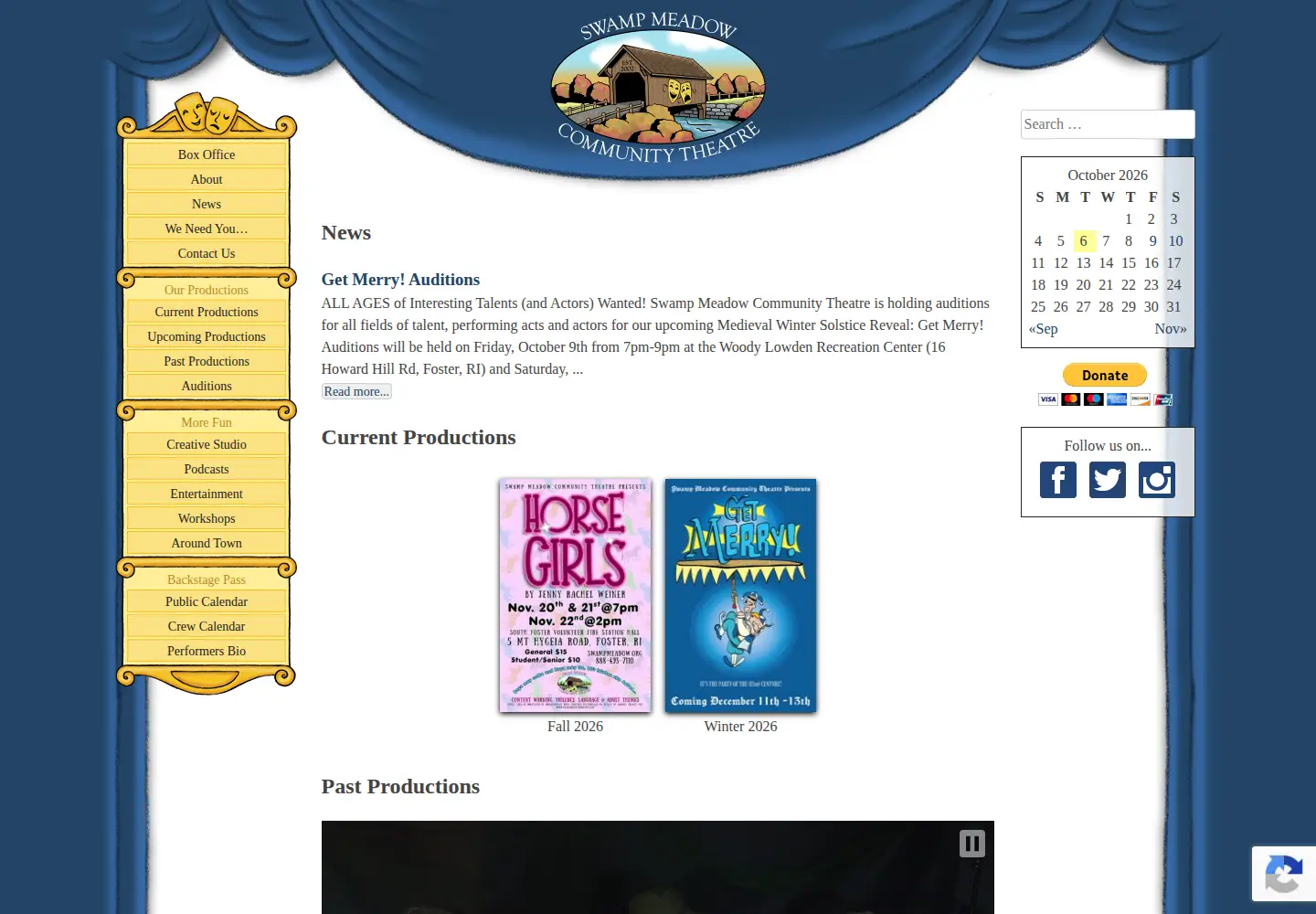 Screenshot of swampmeadow.org
