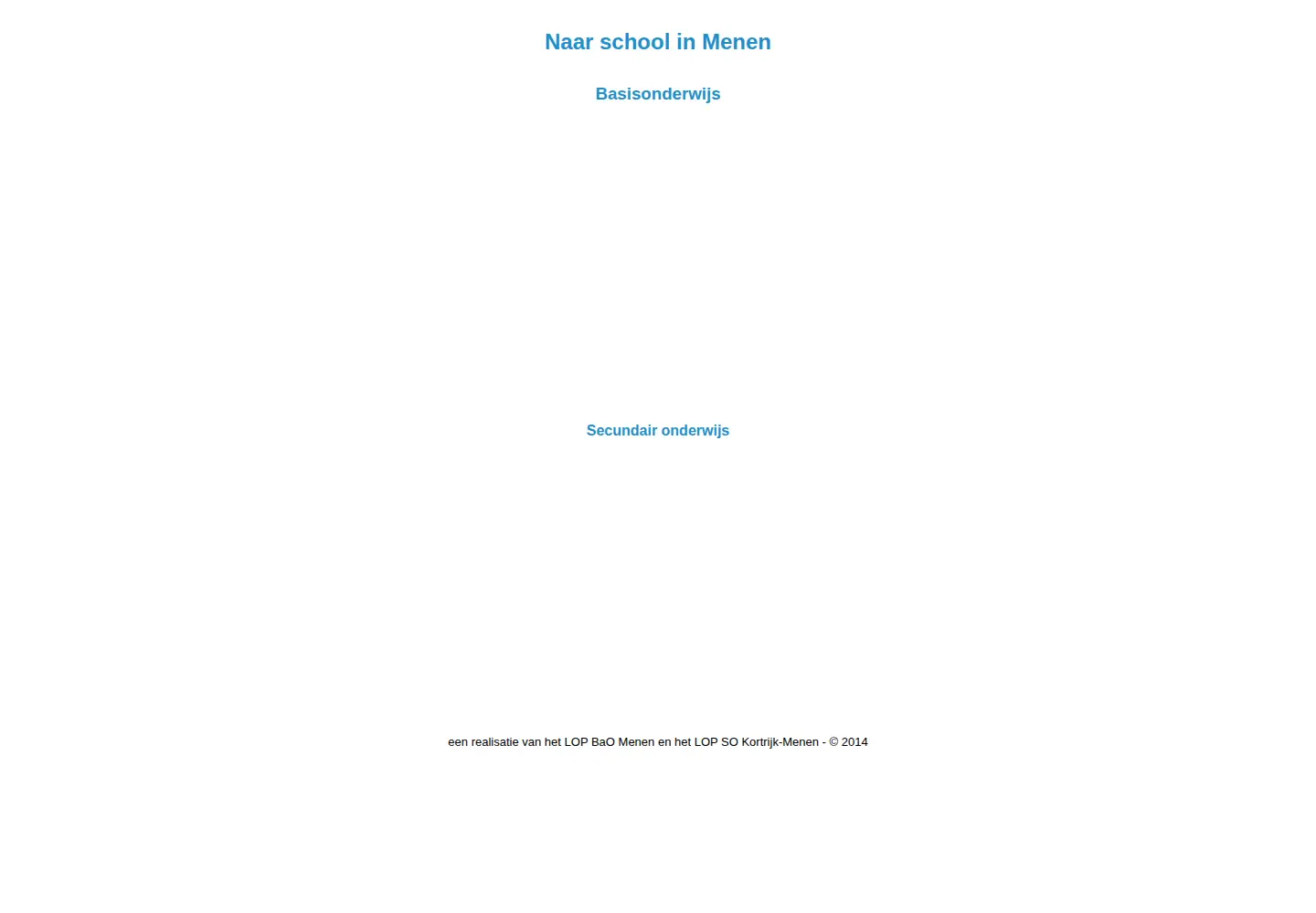 Screenshot of naarschoolinmenen.be