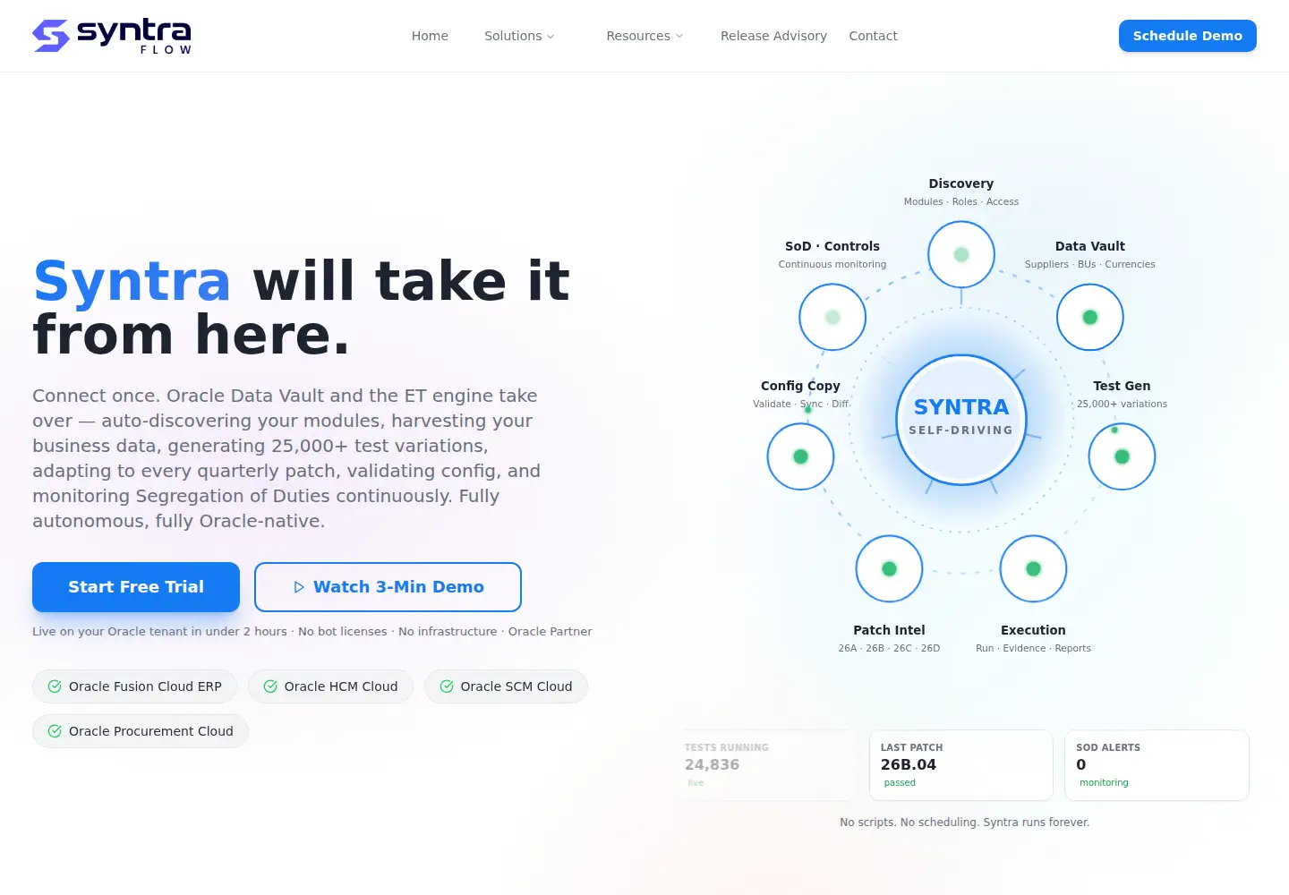 Screenshot of syntraflow.cloud