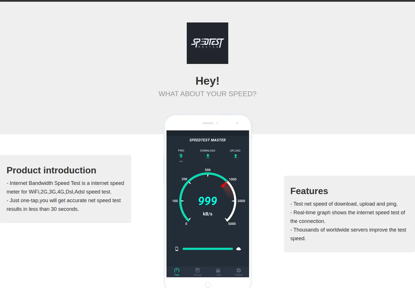Screenshot of netspeedtestmaster.com