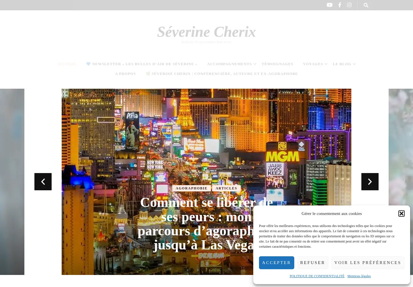 Screenshot of severinecherix.com