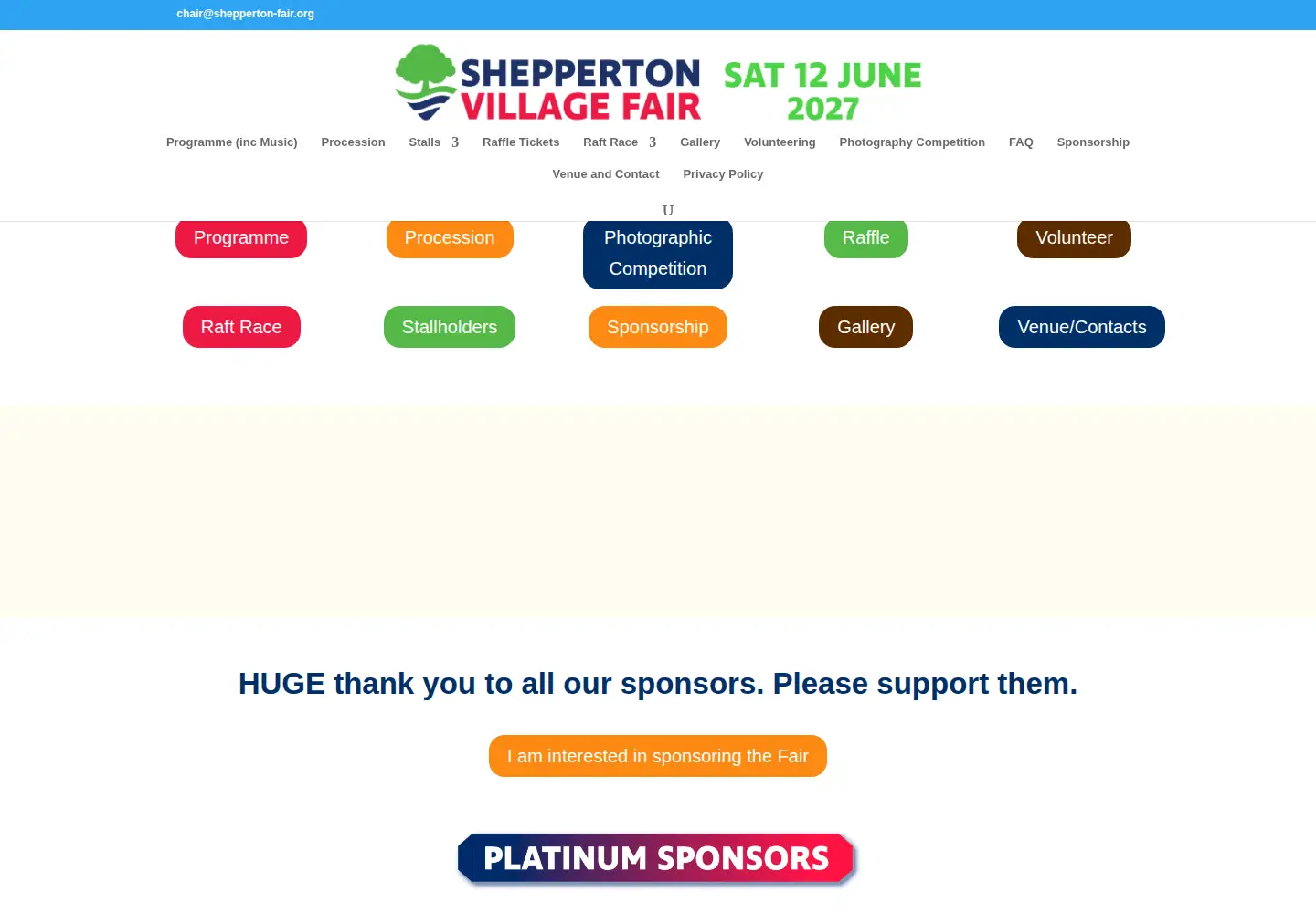 Screenshot of shepperton-fair.org