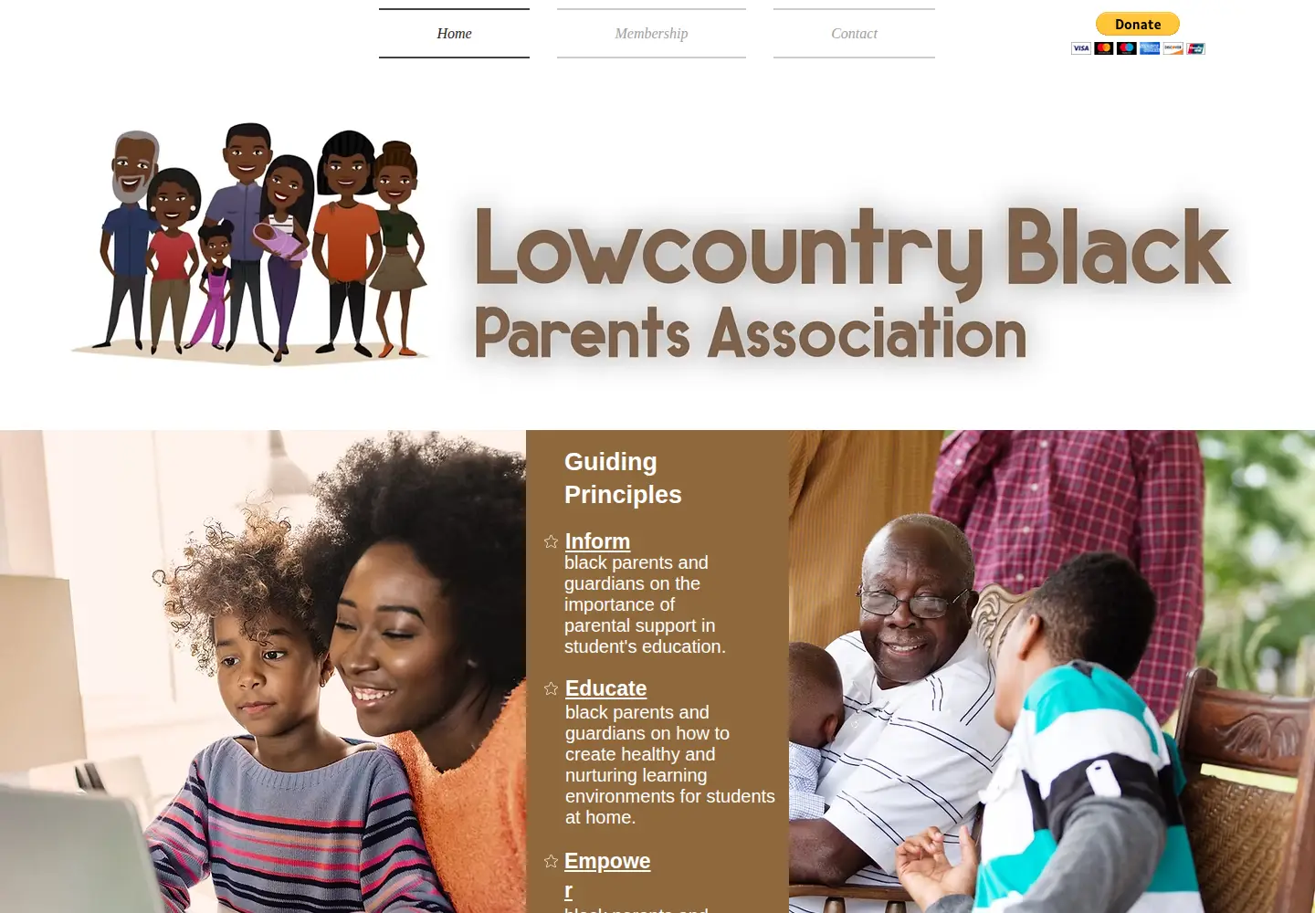 Captured homepage of thelbpa.org in the current scan