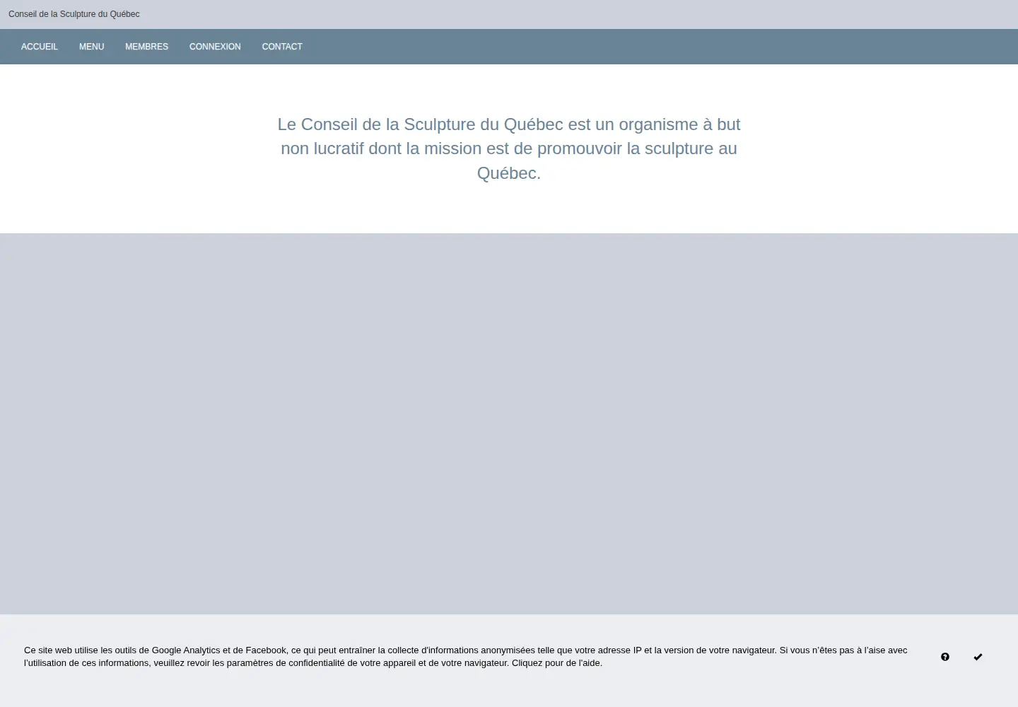 Screenshot of conseilsculpture.com