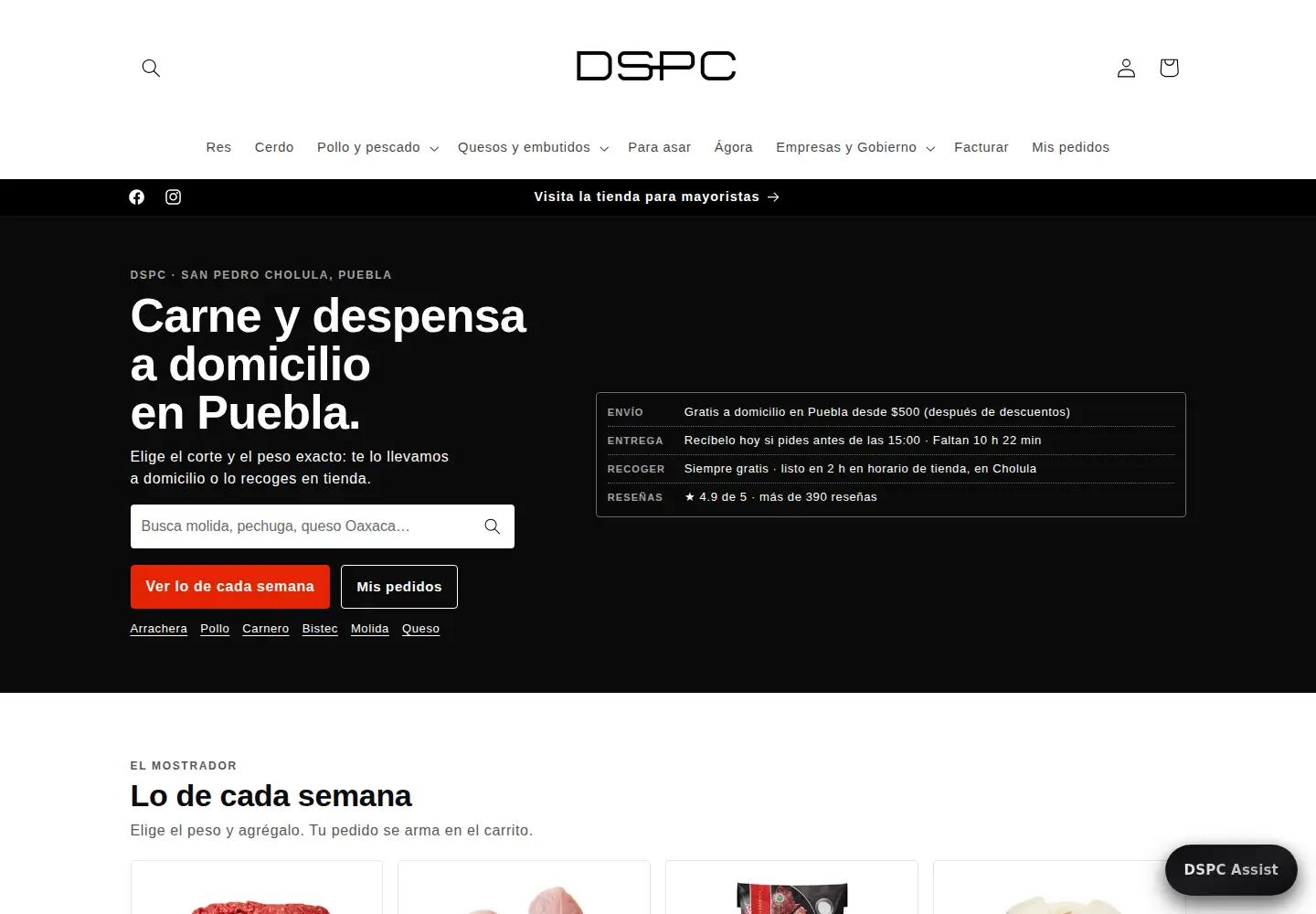 Screenshot of distribuidoracholula.com