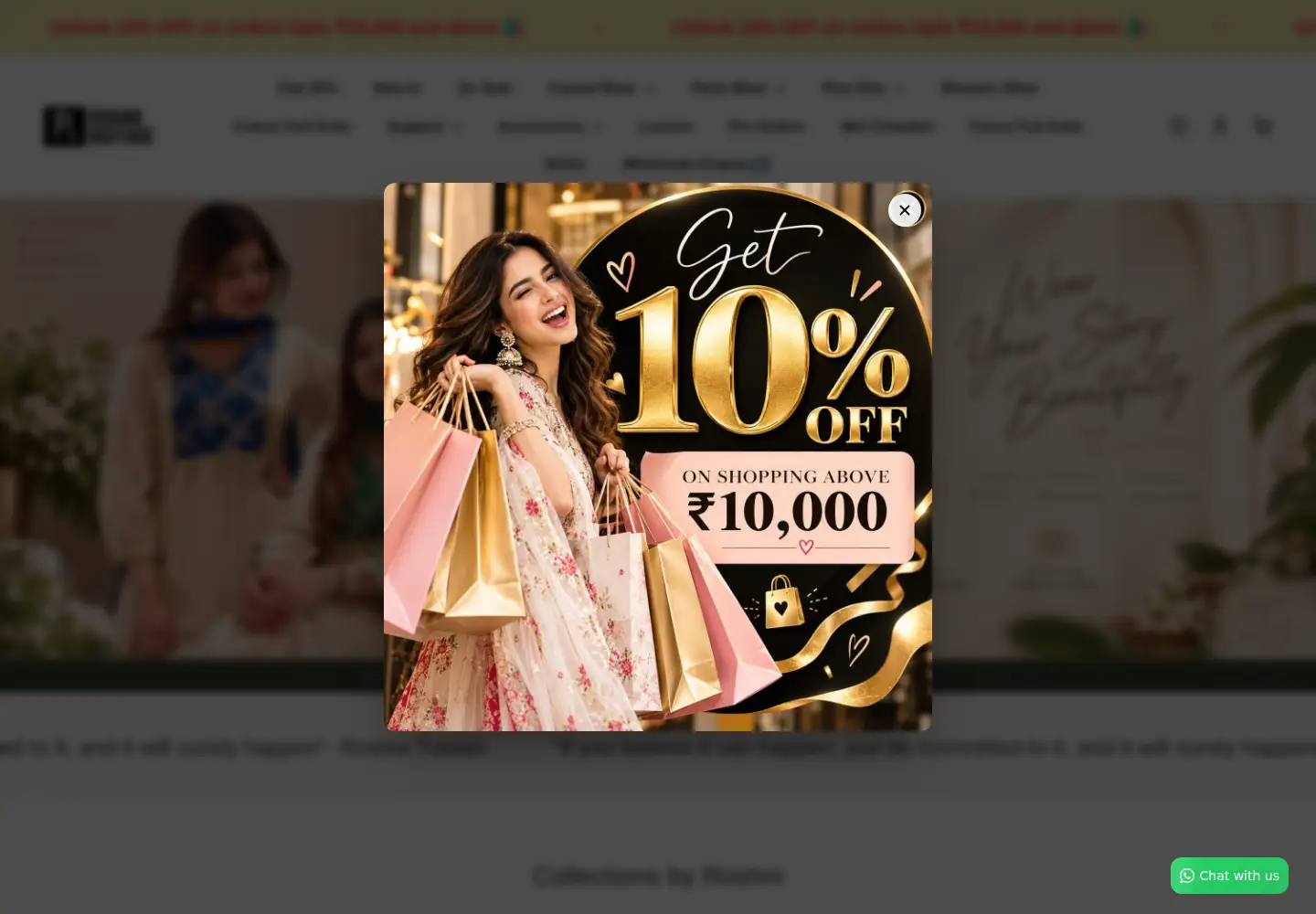 Screenshot of roshniboutiques.com