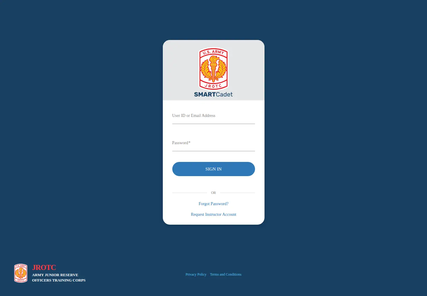 Captured homepage of jrotc.education in the current scan