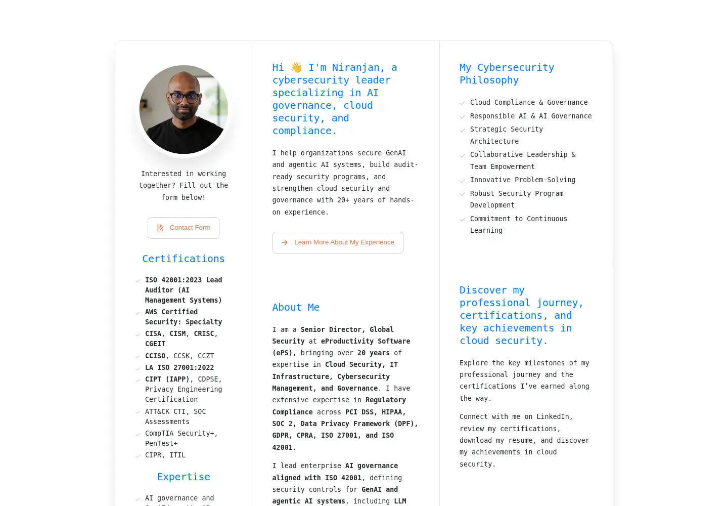 Screenshot of securityinsights.io