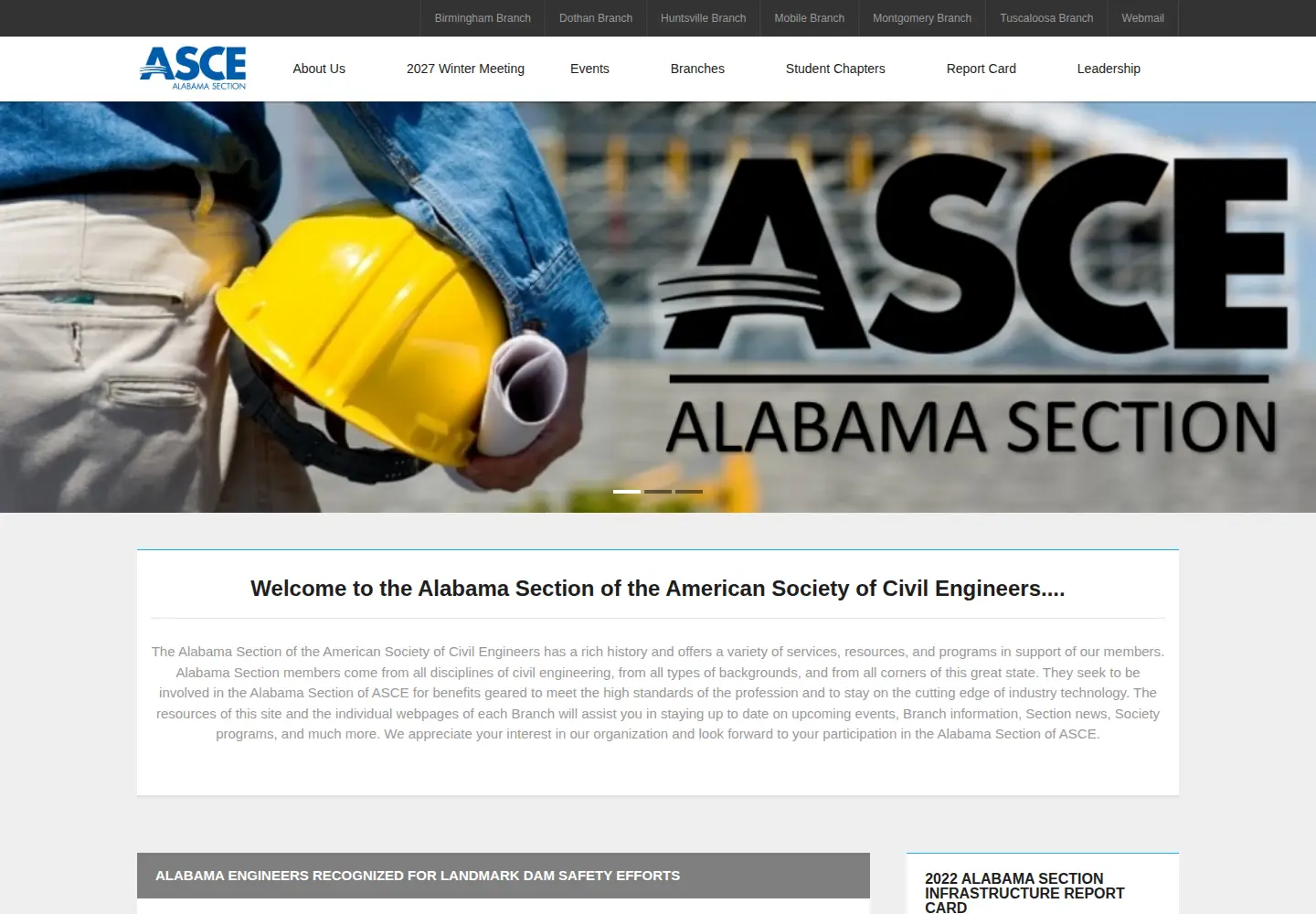Screenshot of alabama-asce.org
