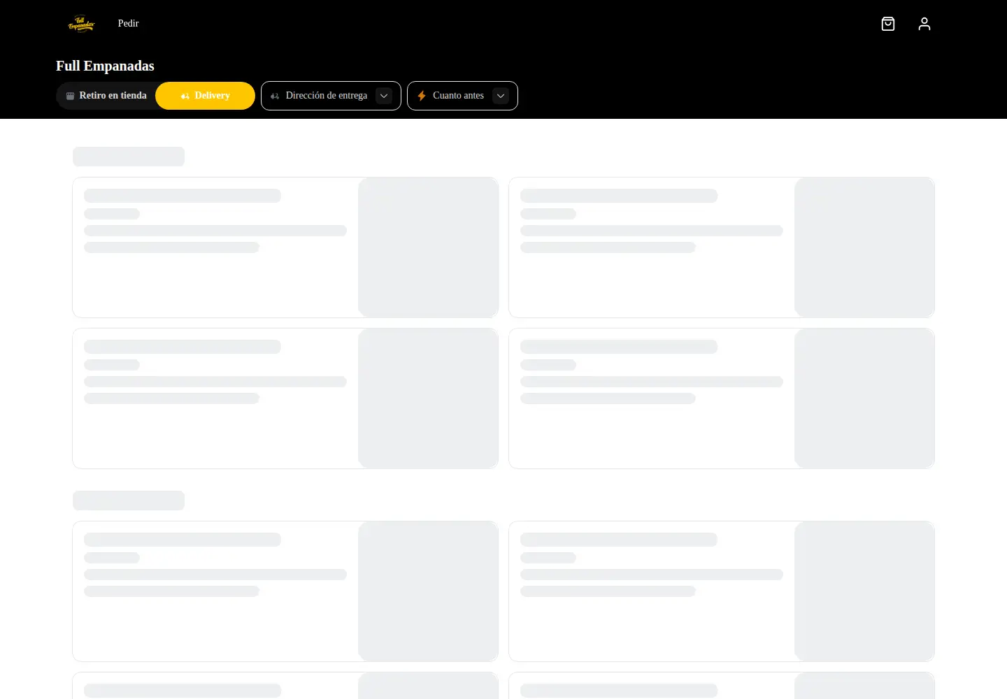Captured homepage of fullempanadas.cl in the current scan