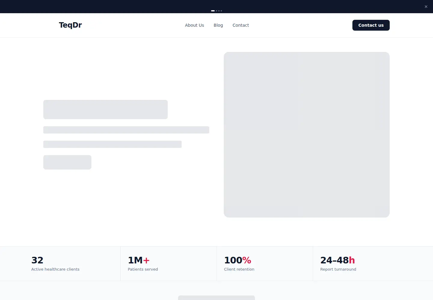 Screenshot of teqdr.com