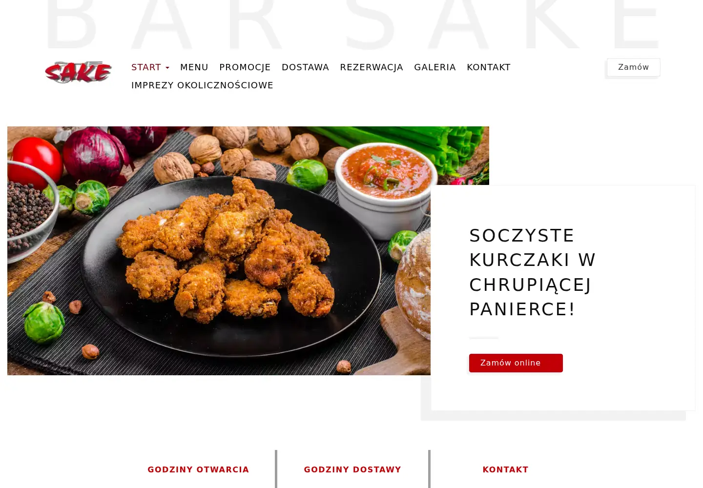 Screenshot of barsake.pl