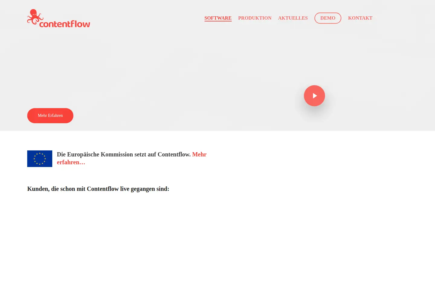 Screenshot of contentflow.live