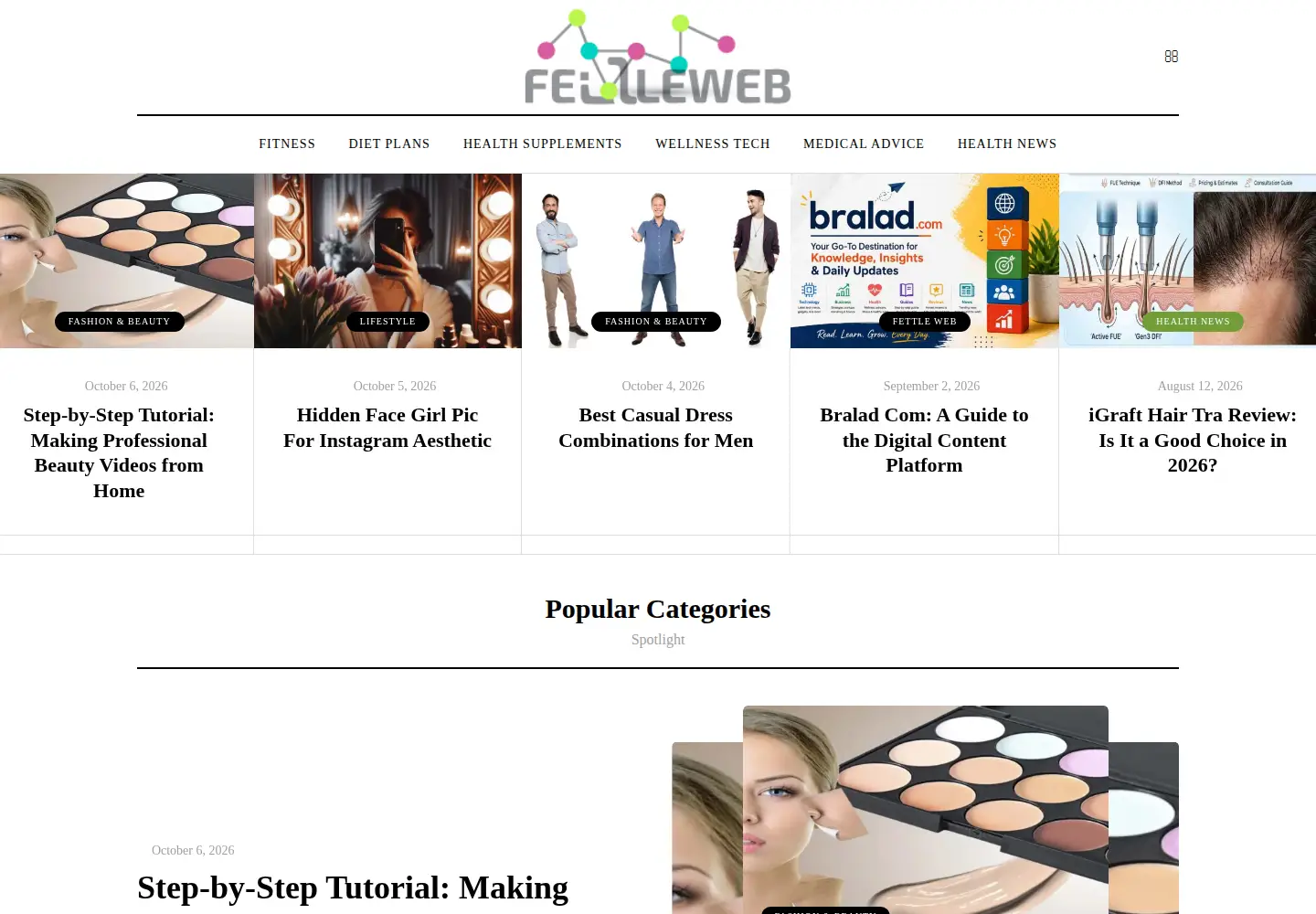 Screenshot of fettleweb.com