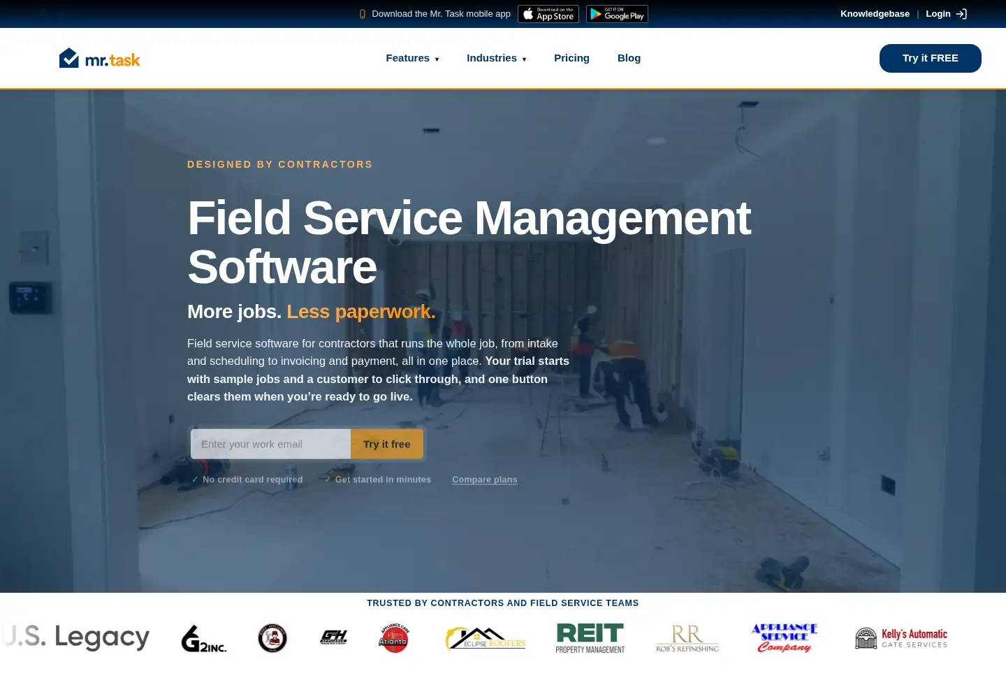 Screenshot of fieldcomplete.com