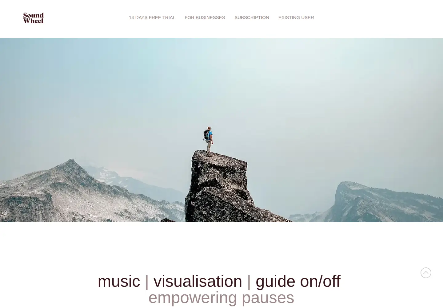 Screenshot of soundwheel.com