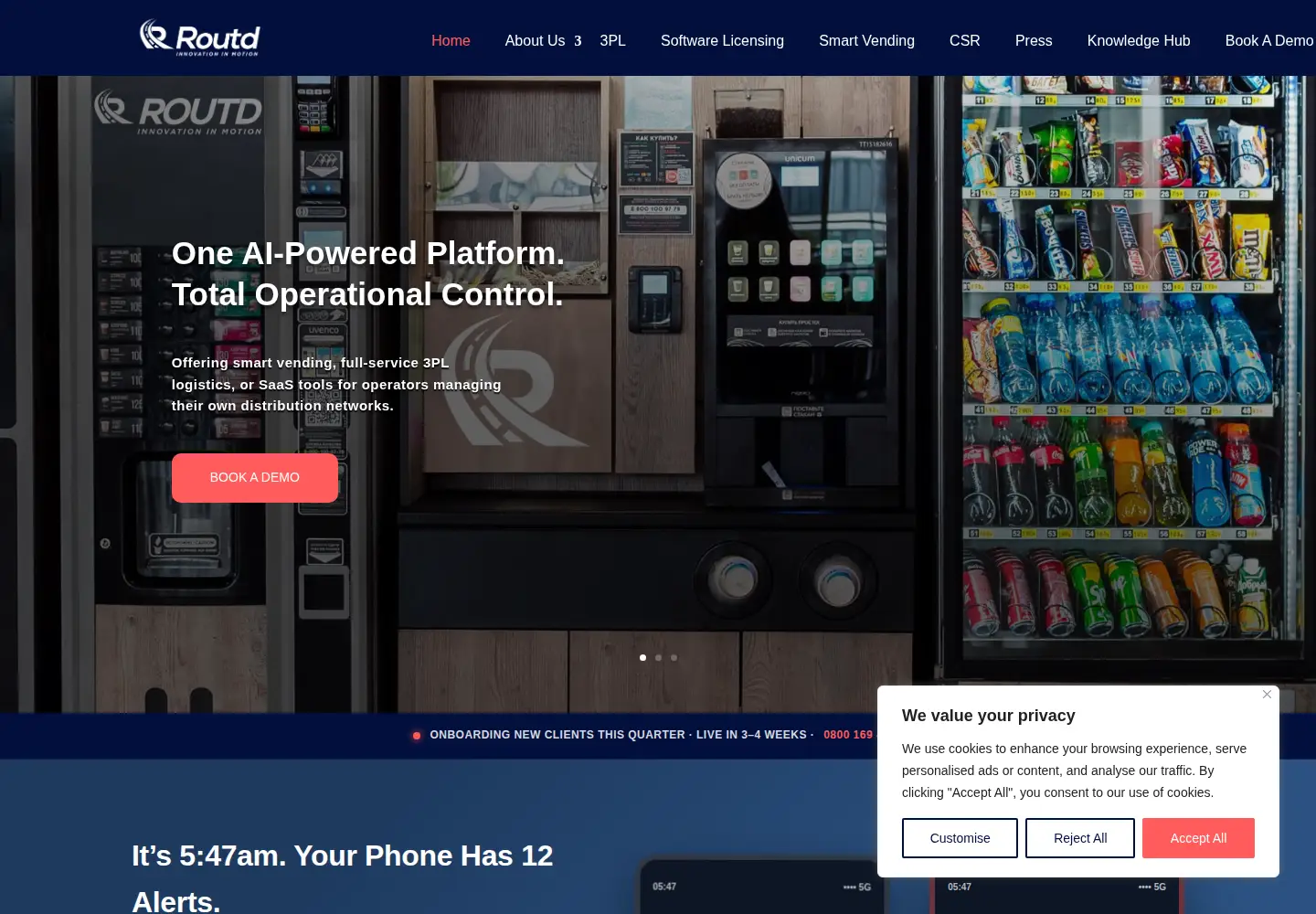Screenshot of routd.com