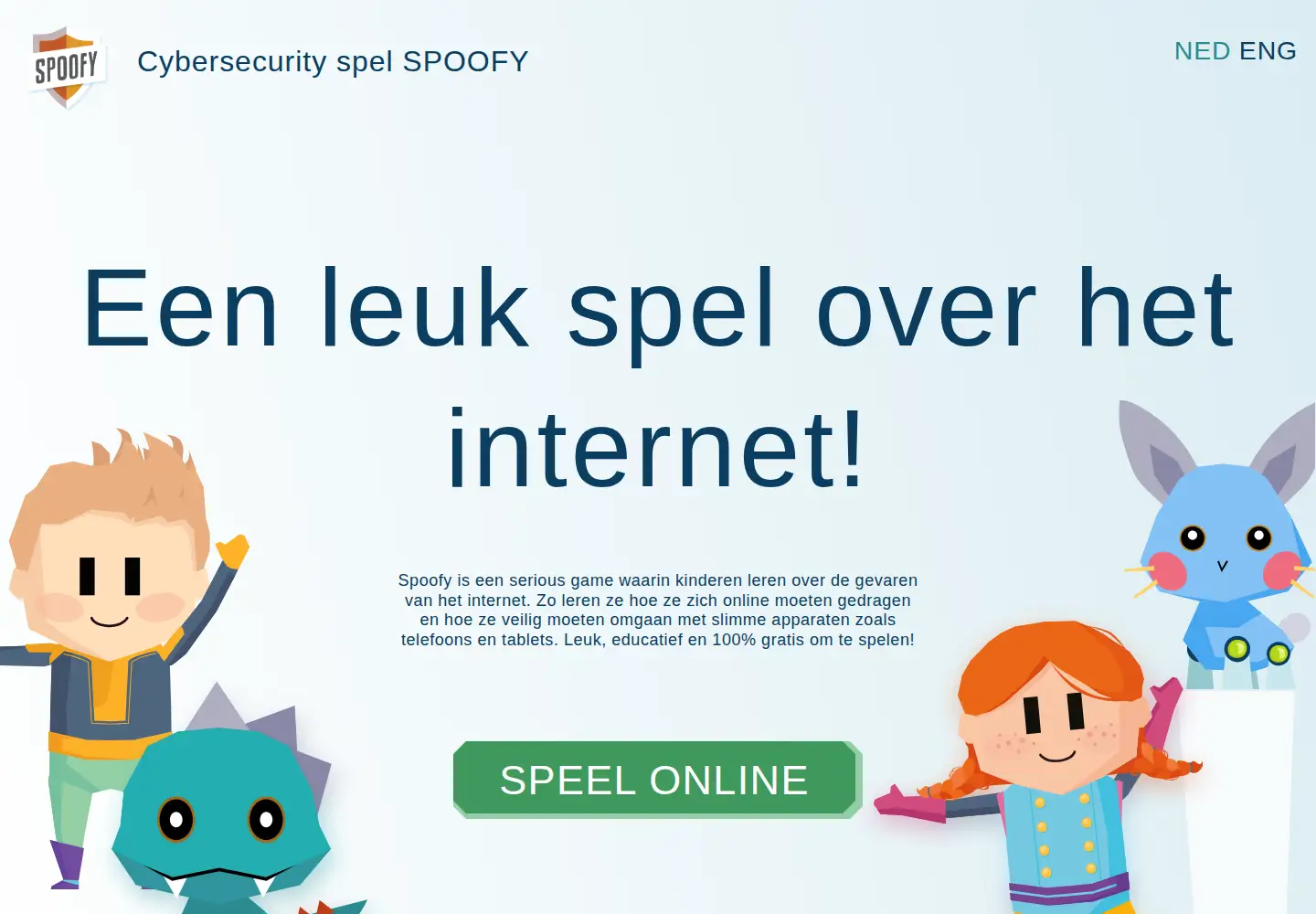 Captured homepage of spoofygame.nl in the current scan
