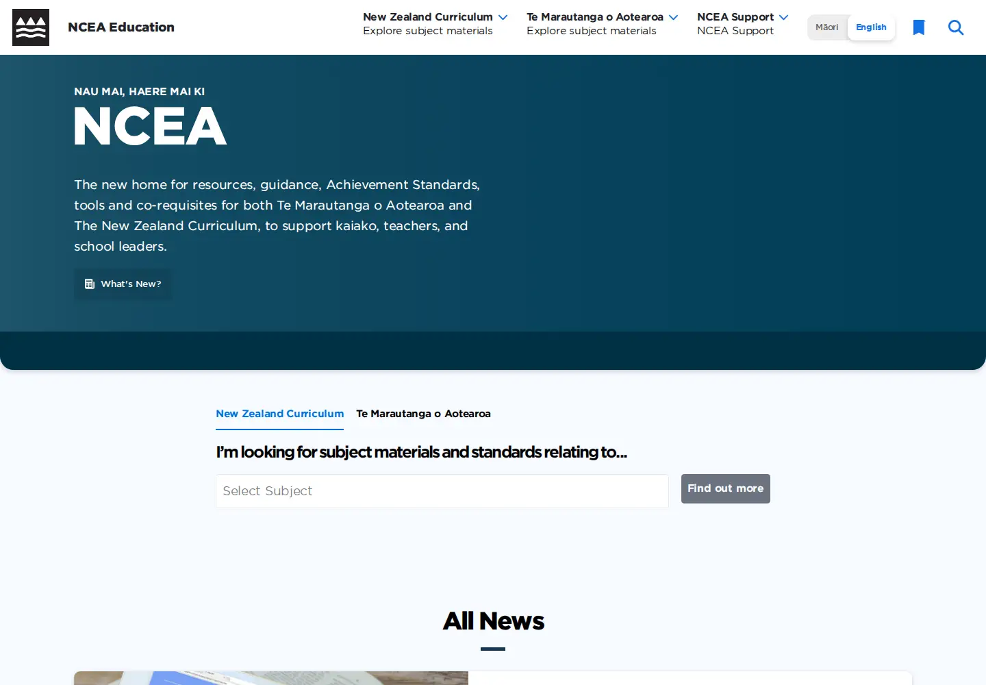 Screenshot of studyit.govt.nz