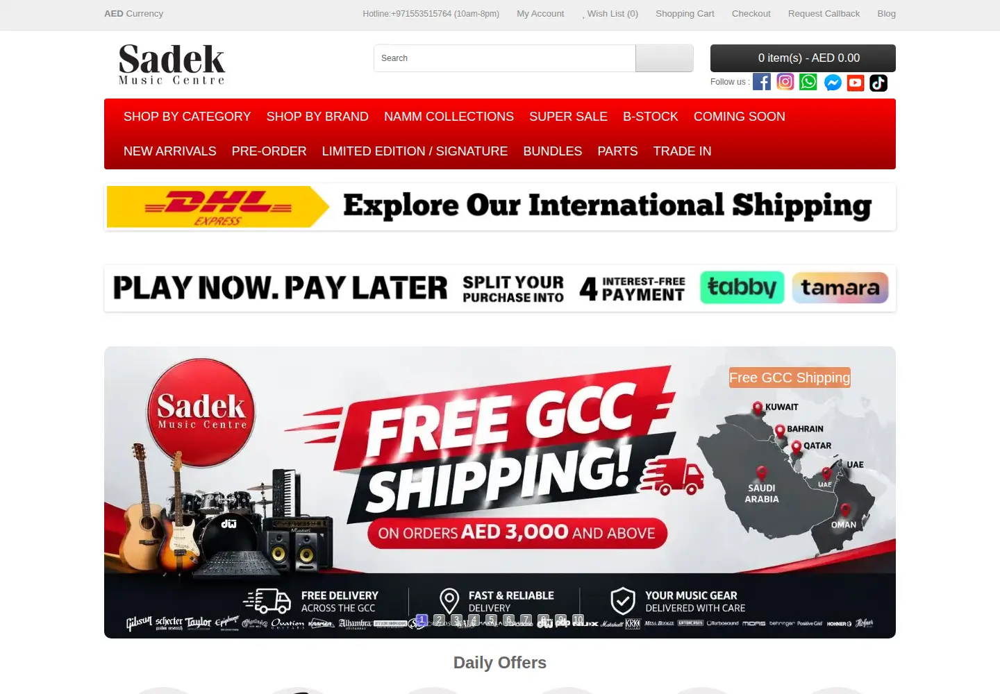 Screenshot of sadekmusicshop.com