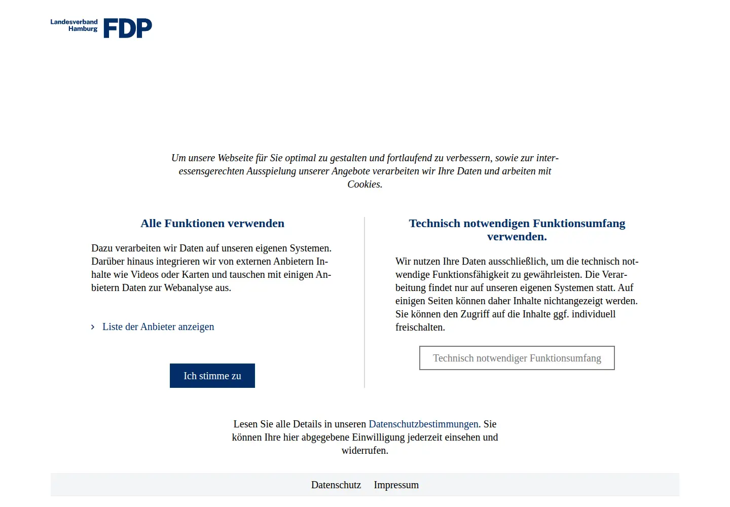 Screenshot of fdphamburg.de