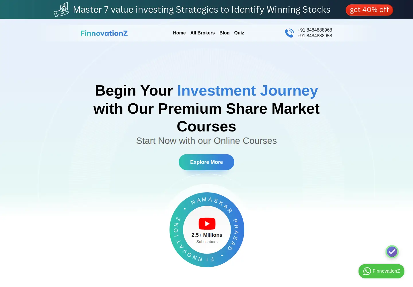Screenshot of finnovationz.com