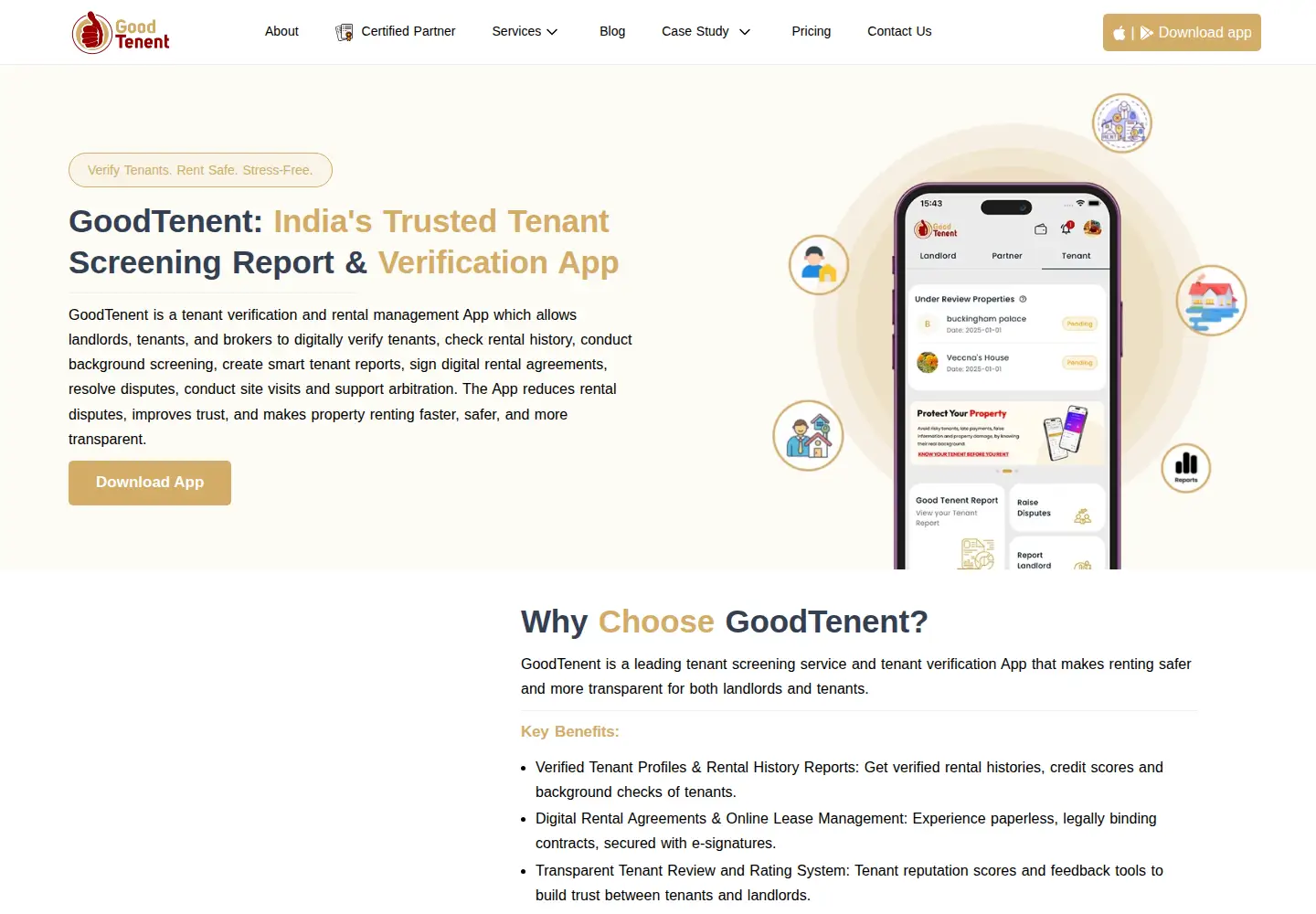 Screenshot of goodtenent.com