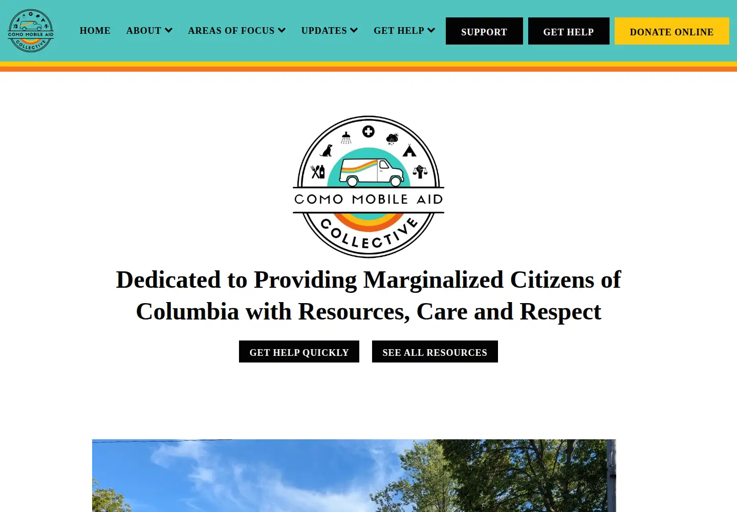 Screenshot of comomobileaid.org