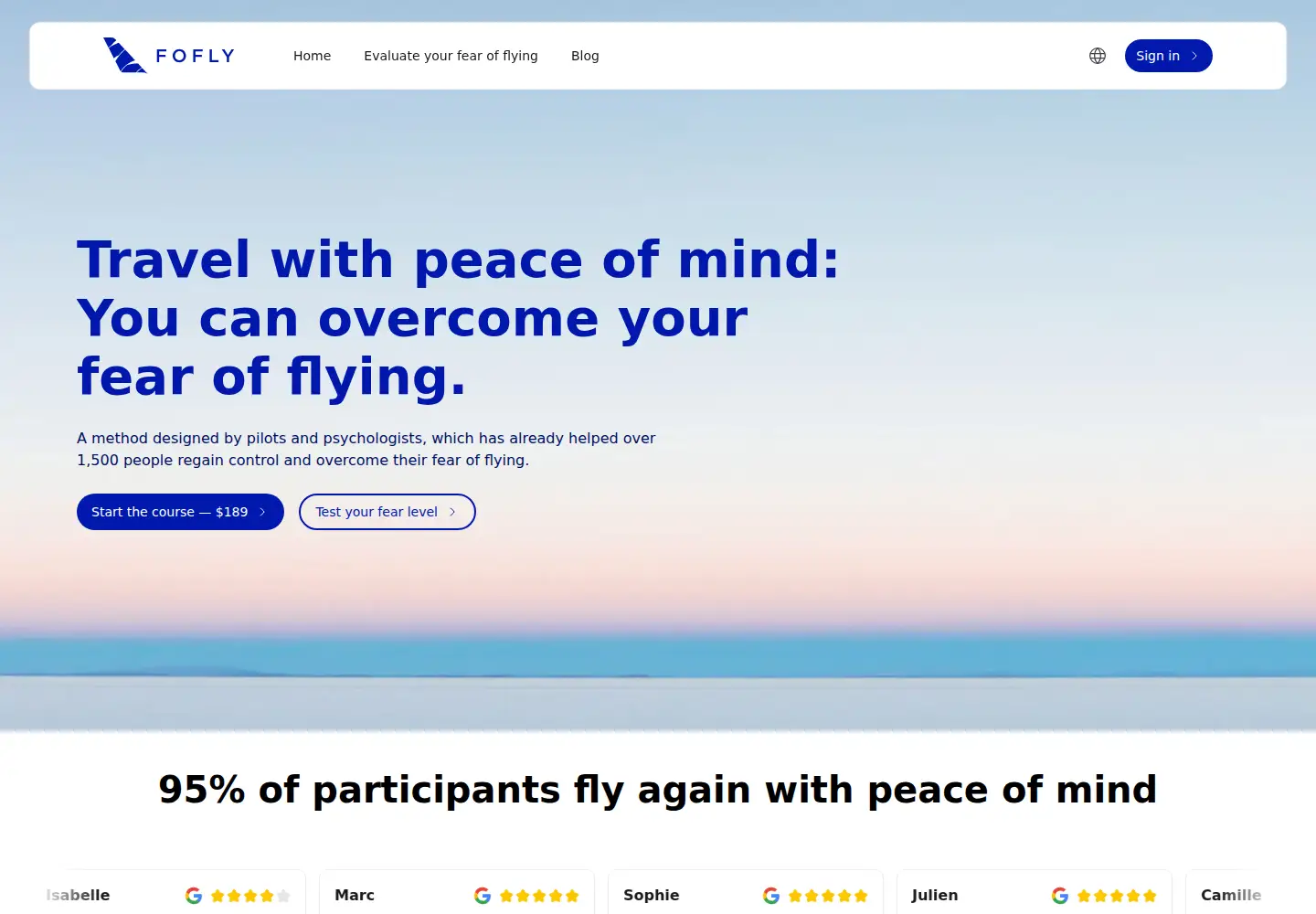 Captured homepage of fofly.com in the current scan