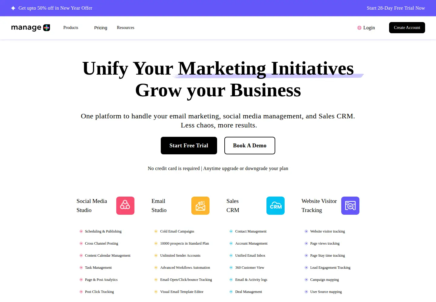 Captured homepage of manageplus.io in the current scan