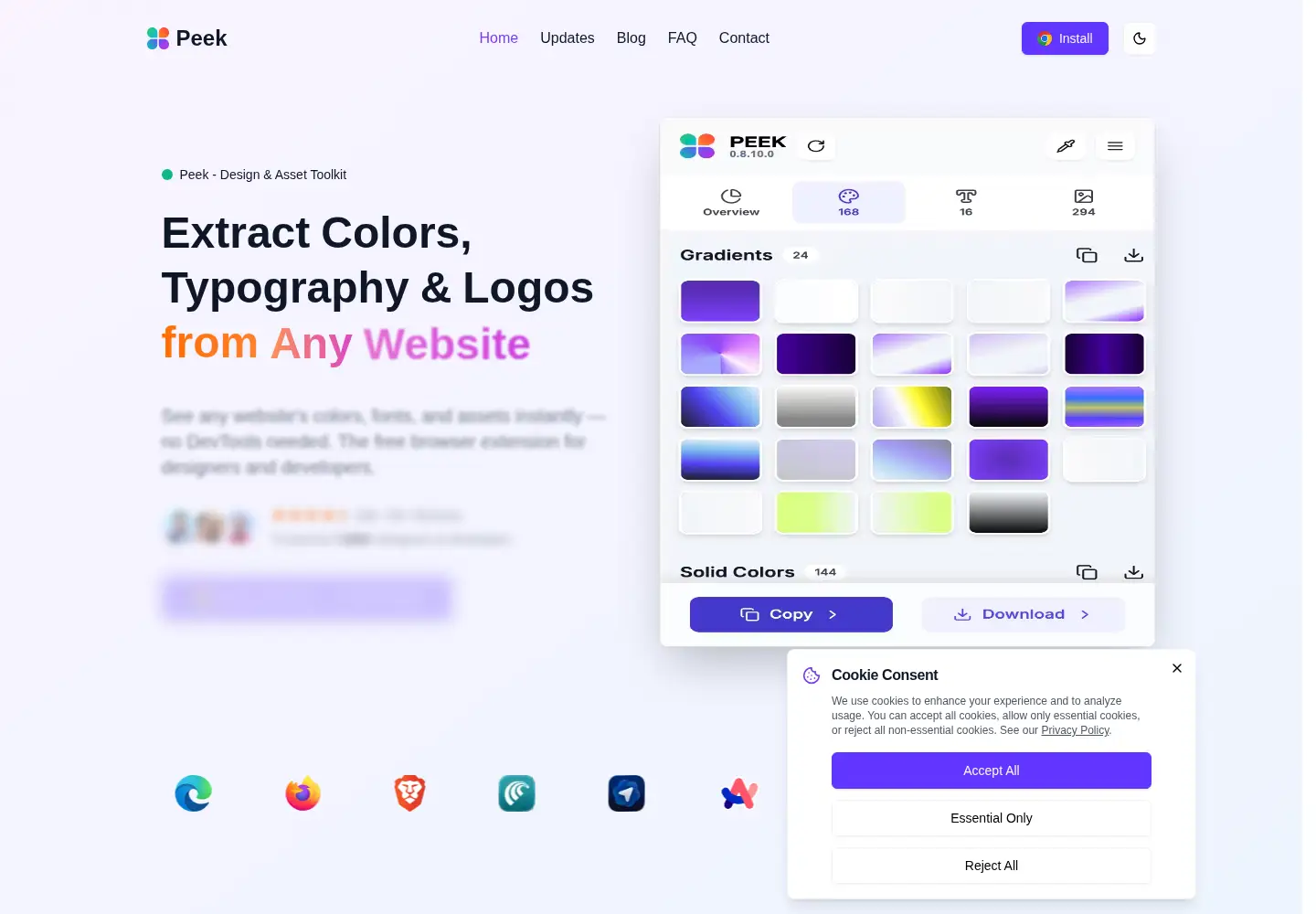 Screenshot of trypeek.app