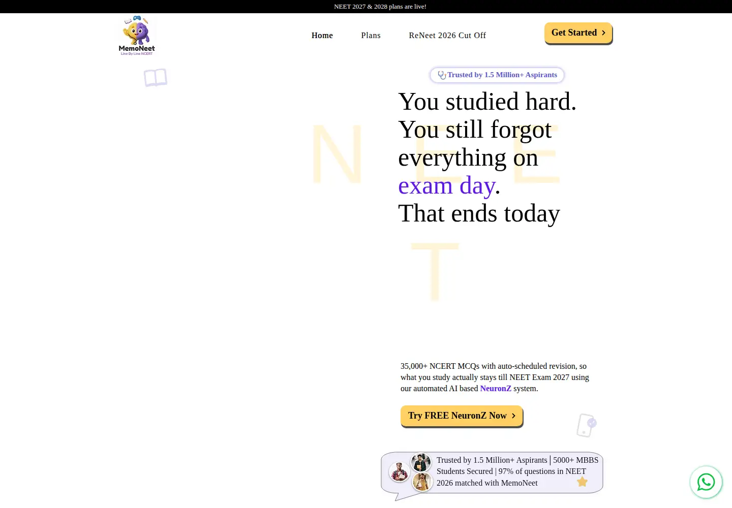 Screenshot of memoneet.com