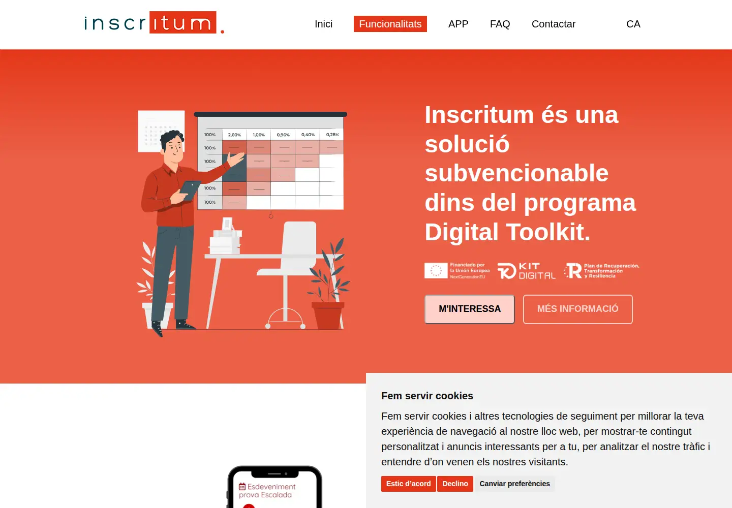 Captured homepage of inscritum.com in the current scan