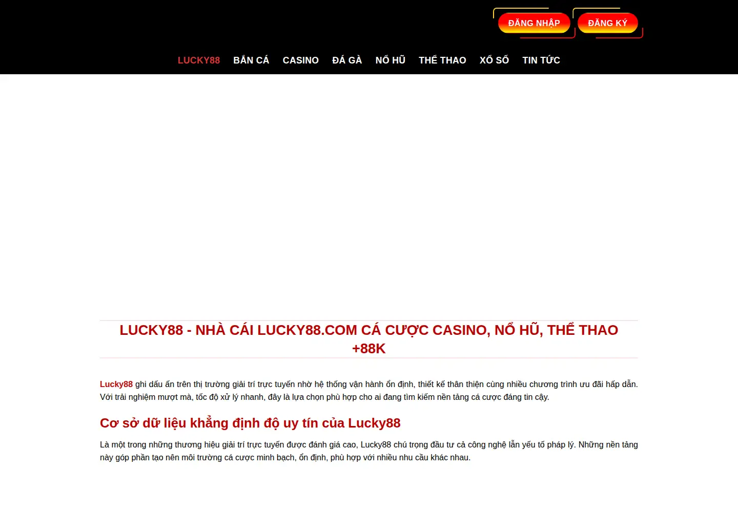 Screenshot of lucky88s.marketing