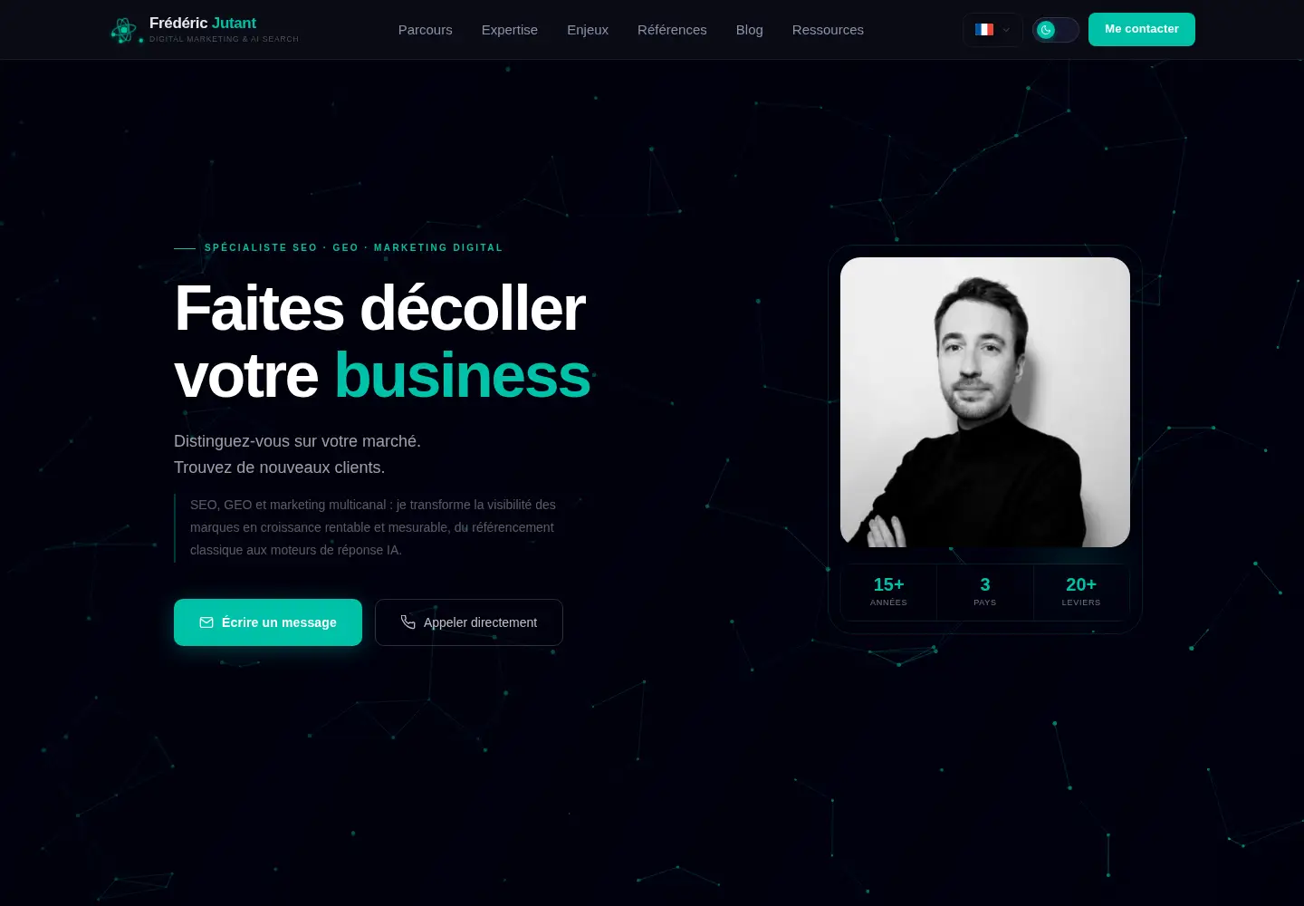 Screenshot of frederic-jutant.fr