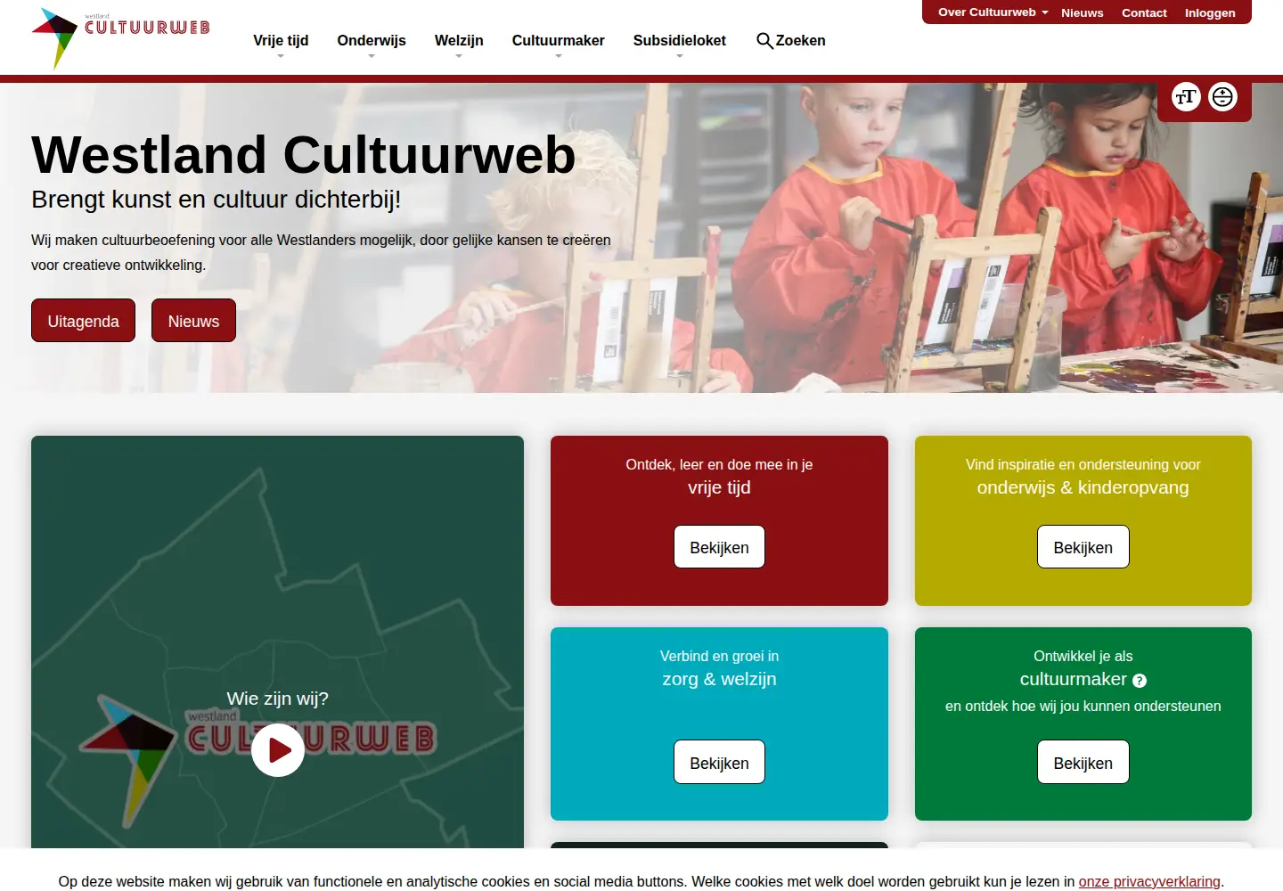 Screenshot of westlandcultuurweb.nl