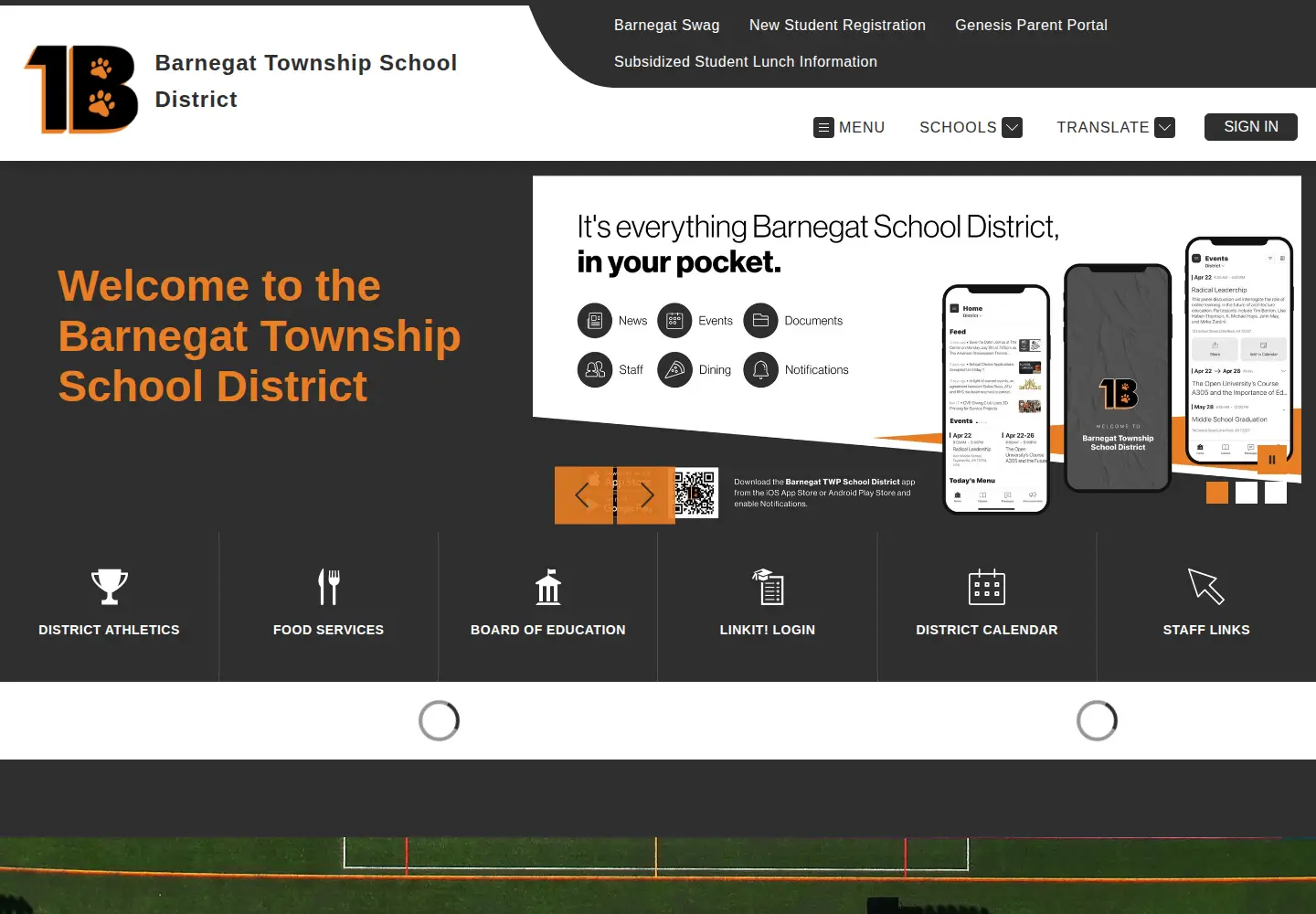 Screenshot of barnegatschools.com